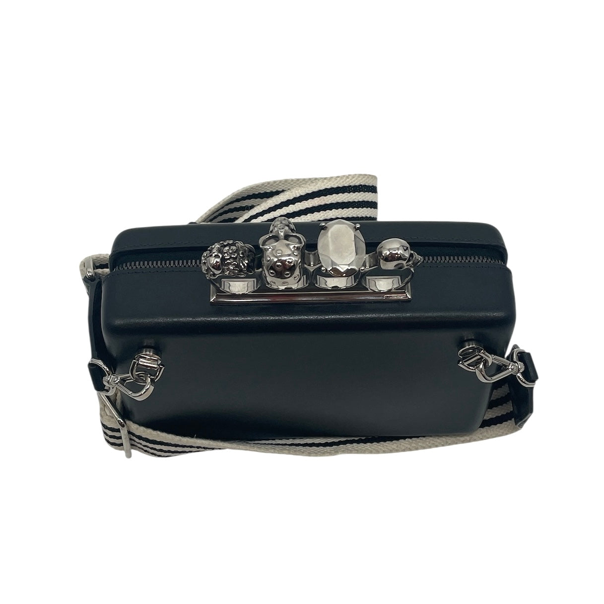 Alexander McQueen/Hand Bag/Leather/BLK/BRASS KNUCKLE view 2