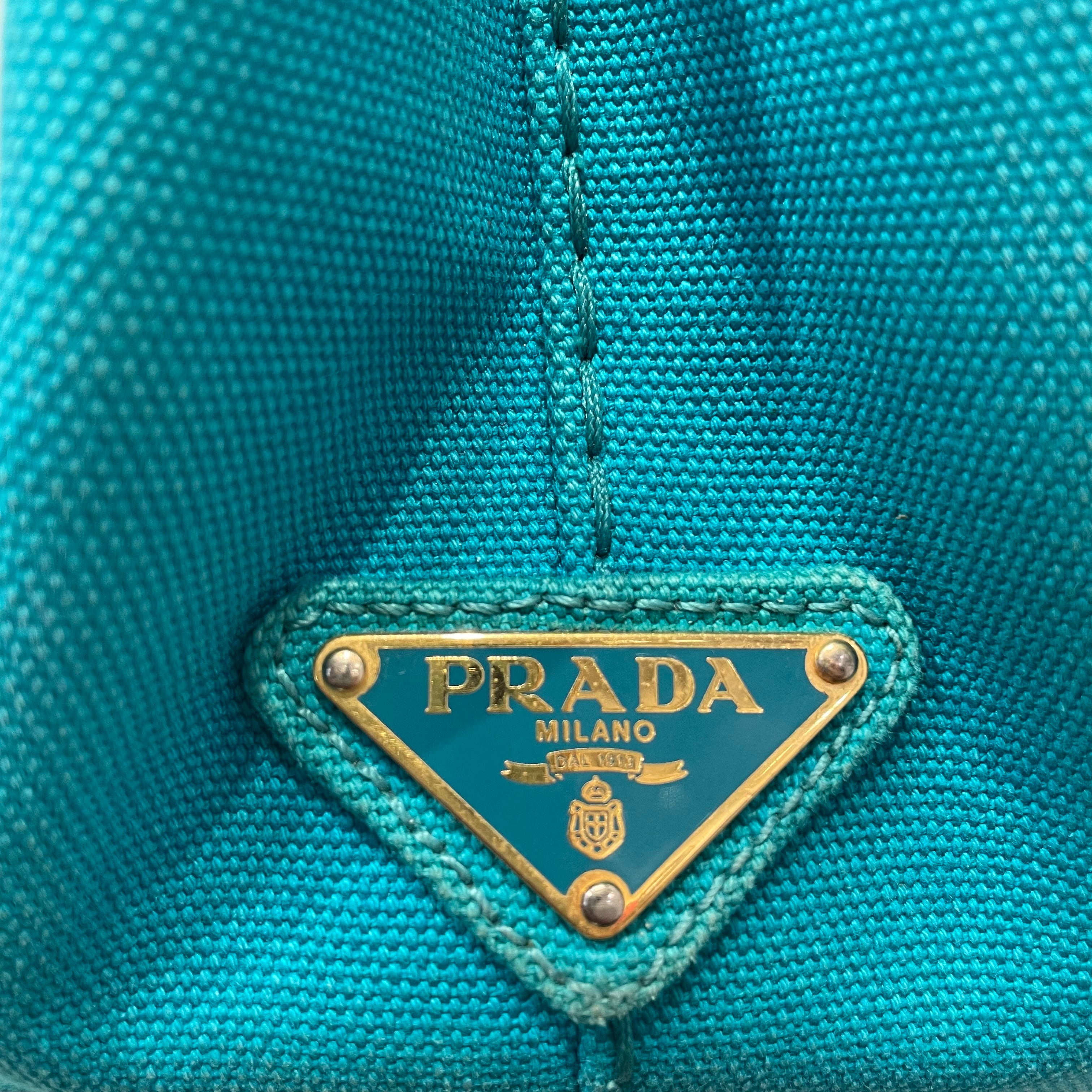 PRADA/Hand Bag/Cotton/BLU/CAVAS SML CANAPA view 6