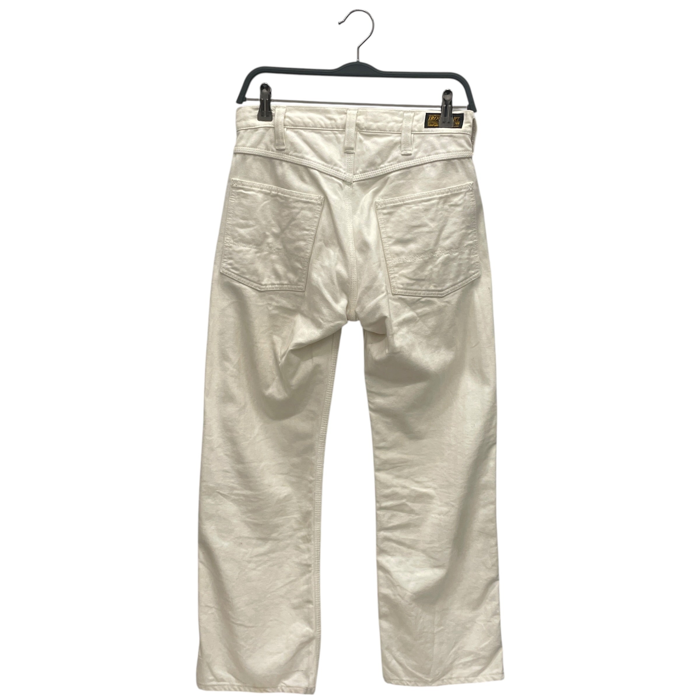 IRON HEART/Straight Pants/28/Denim/WHT/DOUBLE KNEE view 2