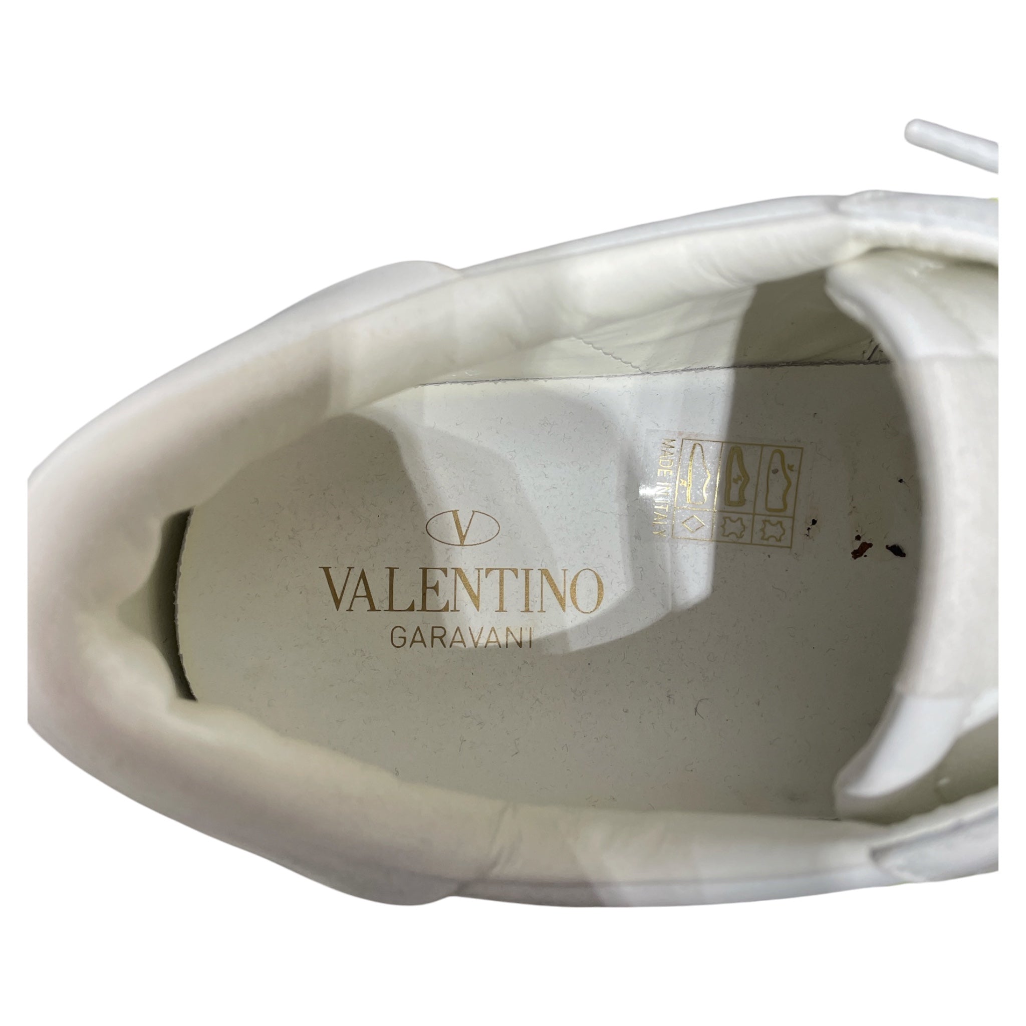 VALENTINO GARAVANI/Low-Sneakers/EU 43/Leather/WHT/Rockstud Stripe Shoe view 3