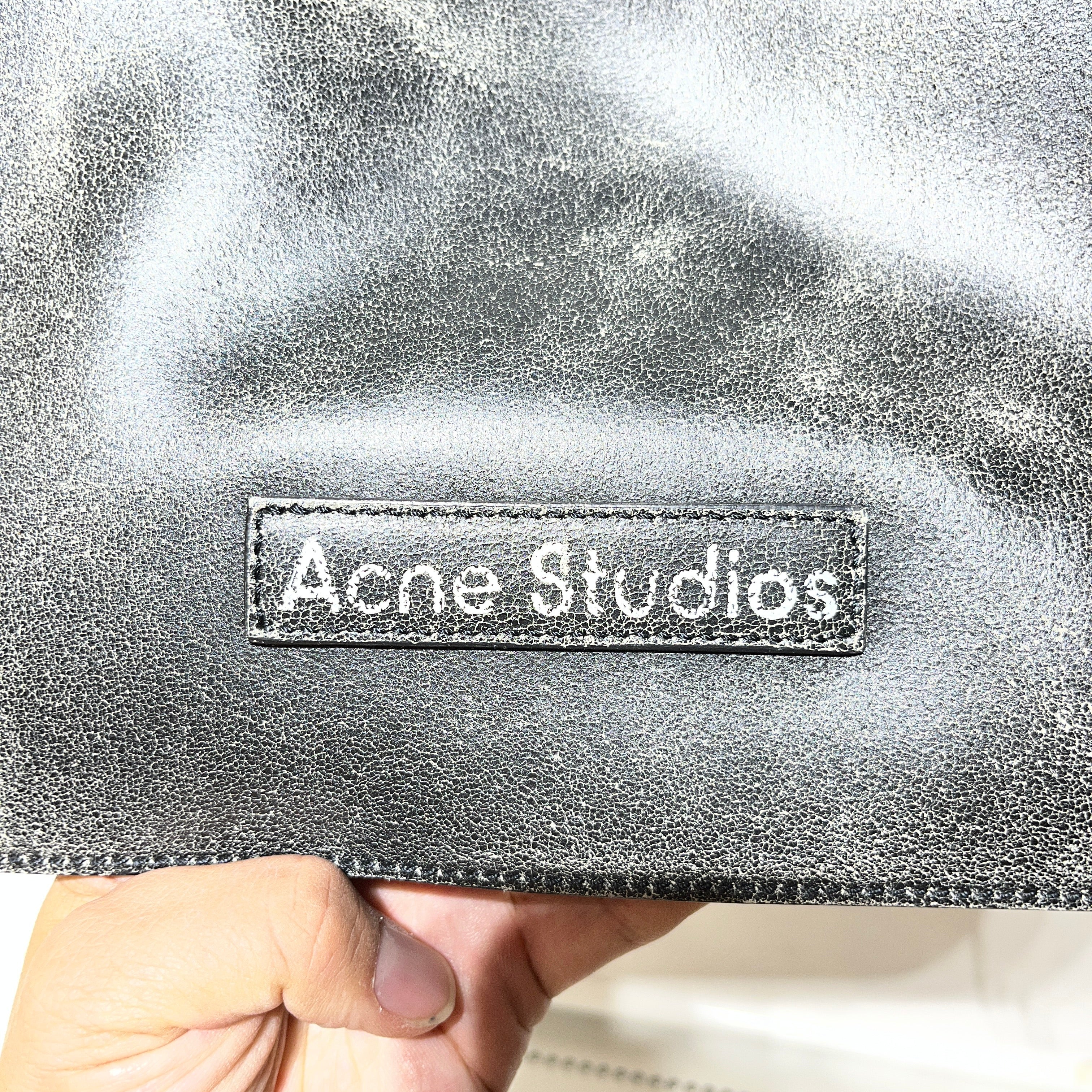 Acne Studios/Hand Bag/Leather/BLK/youre beautiful mirror (tote) view 5