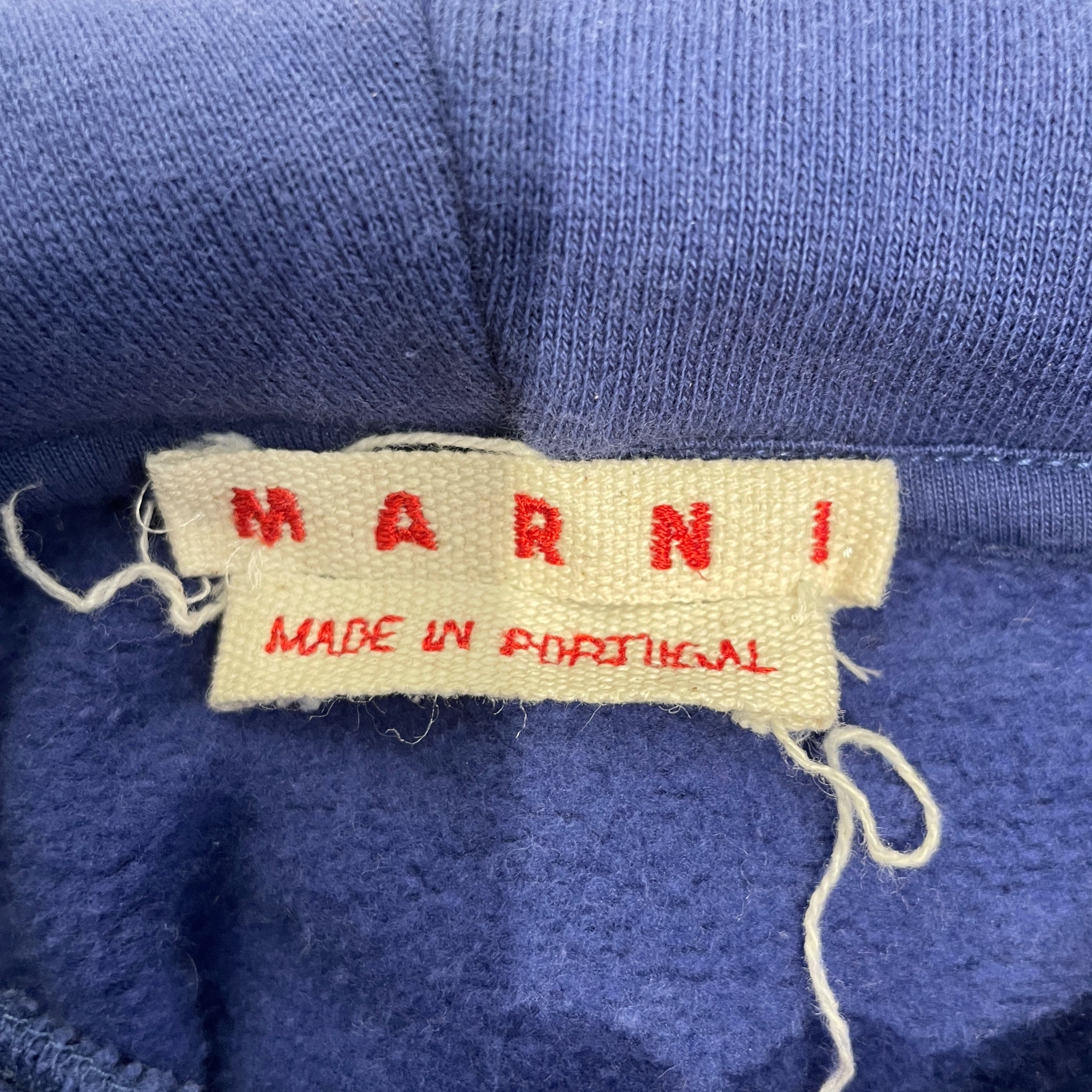 MARNI/Hoodie/50/Cotton/BLU/ view 3