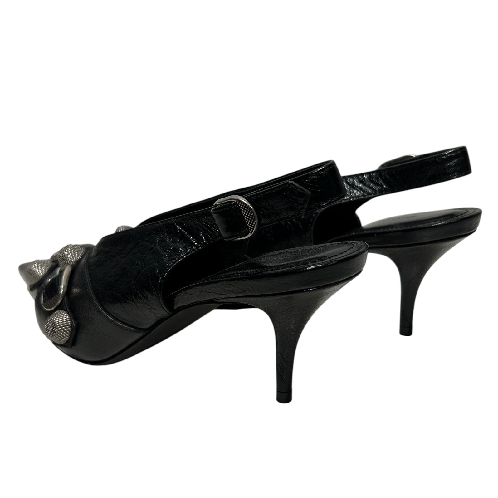 BALENCIAGA/Heels/EU 35/Leather/BLK/CAGOLE POINTED HEELS view 2