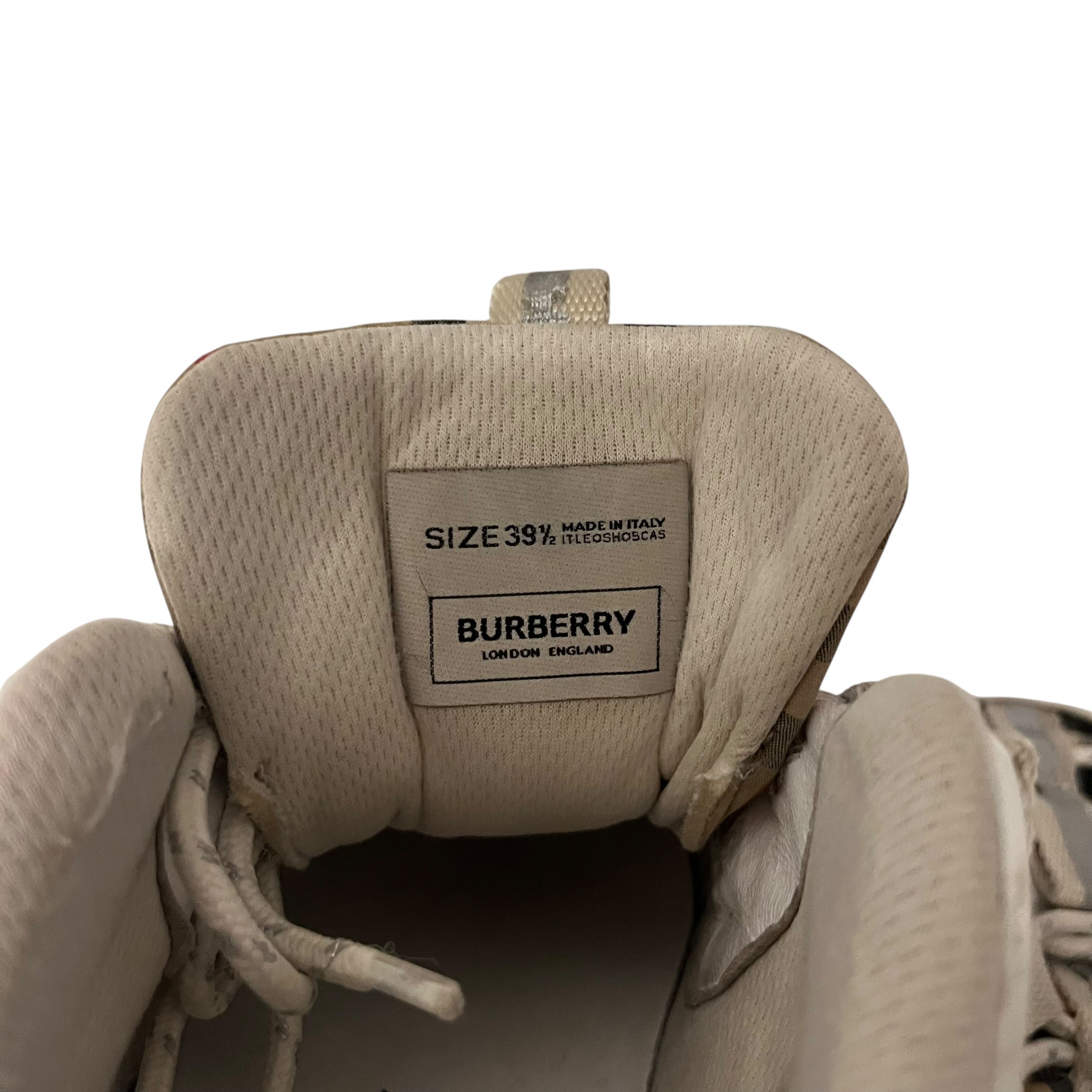 BURBERRY/Low-Sneakers/EU 39/Plaid/Polyester/BEG/ARTHUR view 9