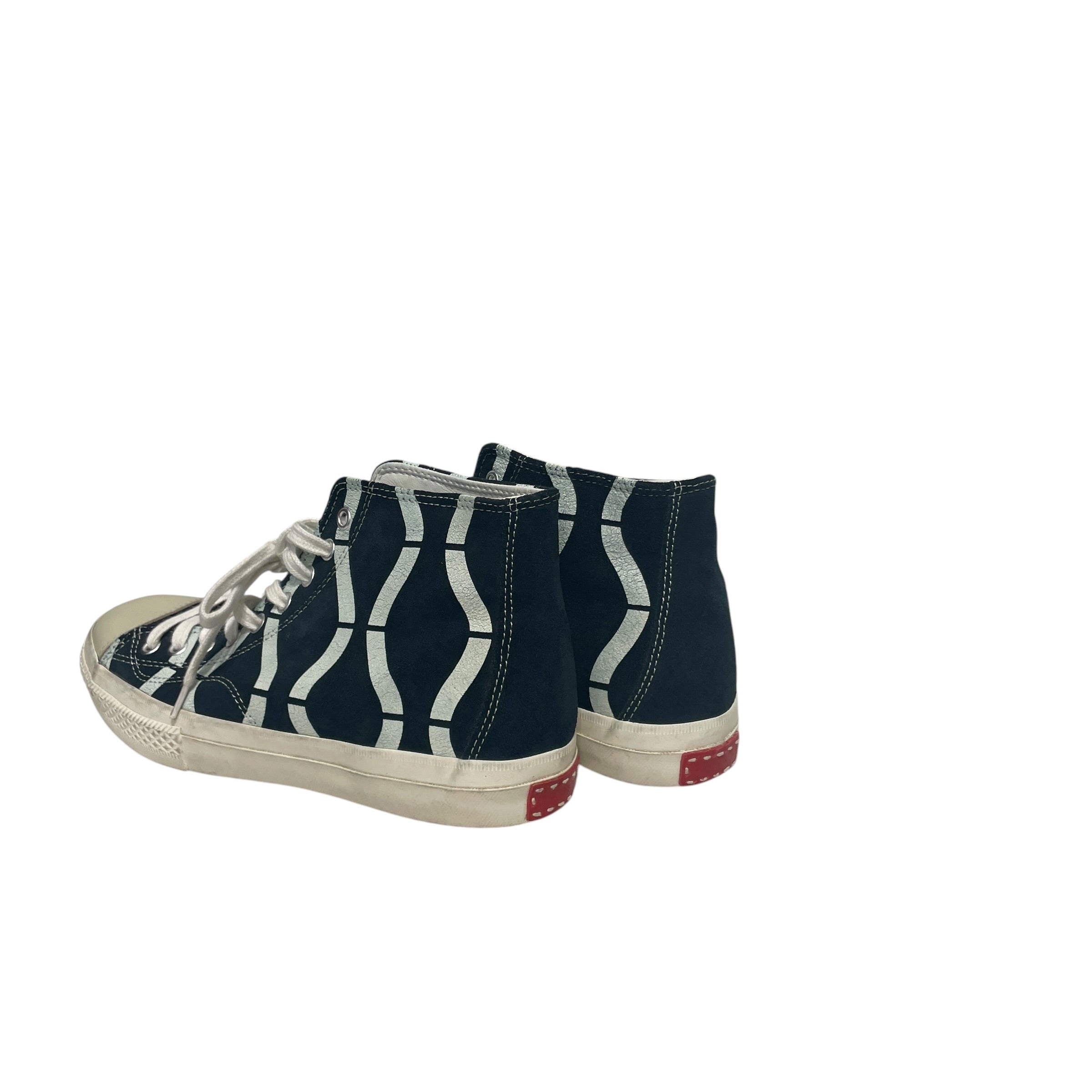 visvim/Hi-Sneakers/US 8/All Over Print/Cotton/BLK/U-Tip/ view 2