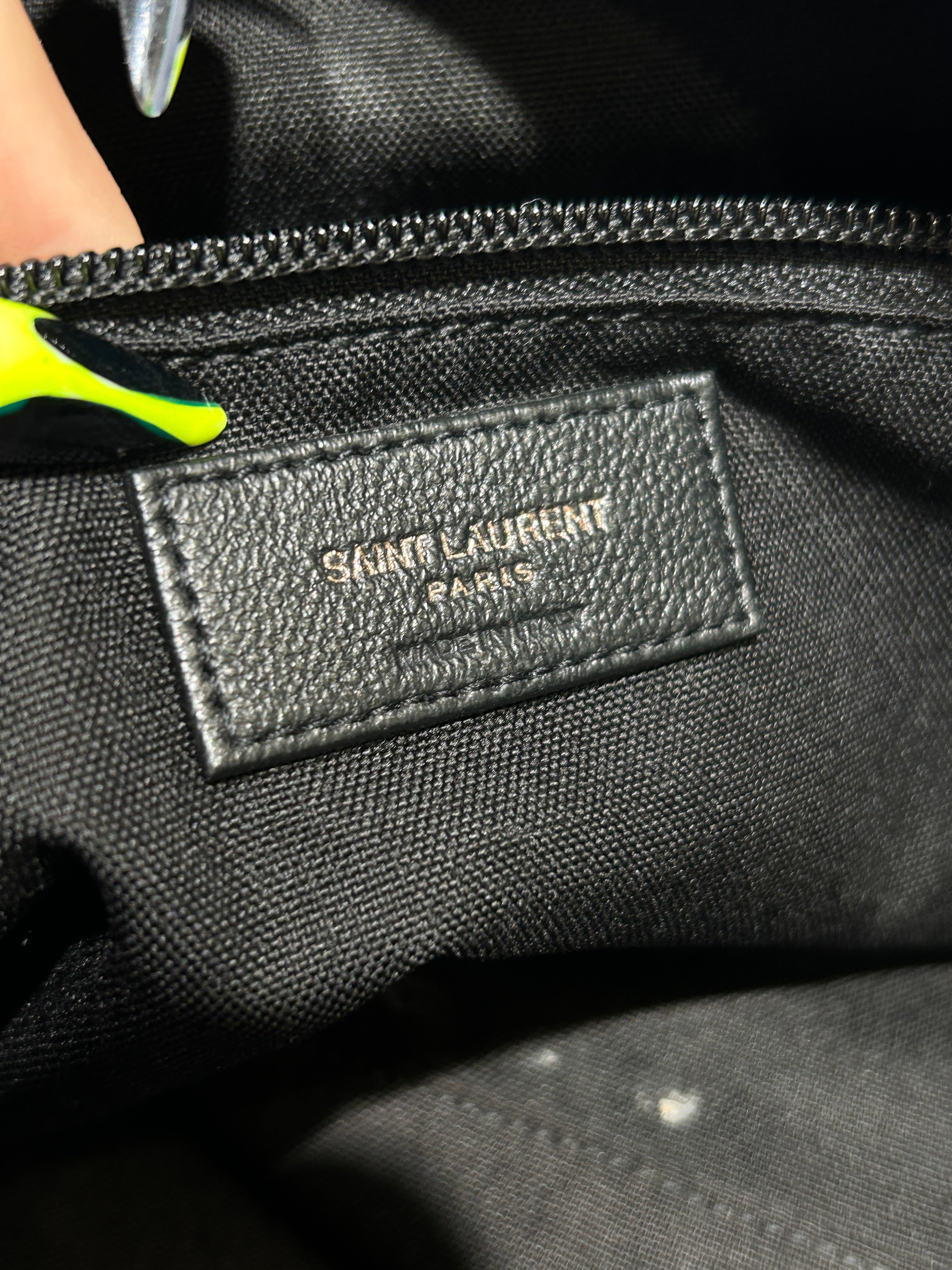 SAINT LAURENT/Luggage/Nylon/BLK/NYLON LOGO DUFFLE BAG view 5