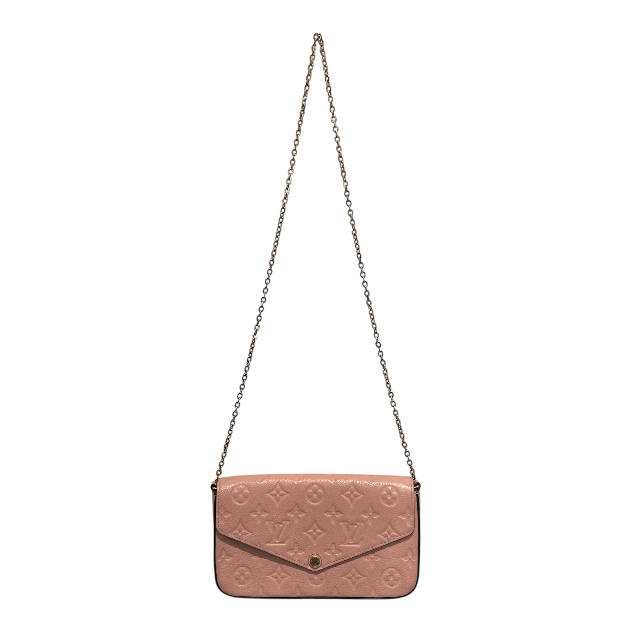 LOUIS VUITTON/Cross Body Bag/Monogram/Leather/PNK/lv pouchette felicie view 1