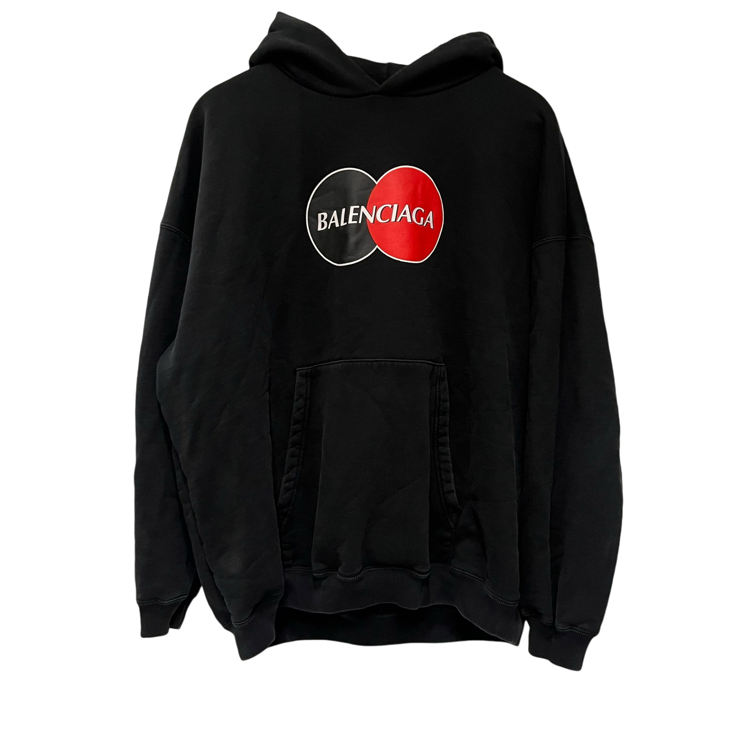 BALENCIAGA/Hoodie/XS/Cotton/BLK/Credit Card Hoodie view 1