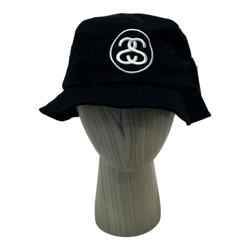 STUSSY/Bucket Hat/Cotton/BLK/SS LINK BUCKET HAT