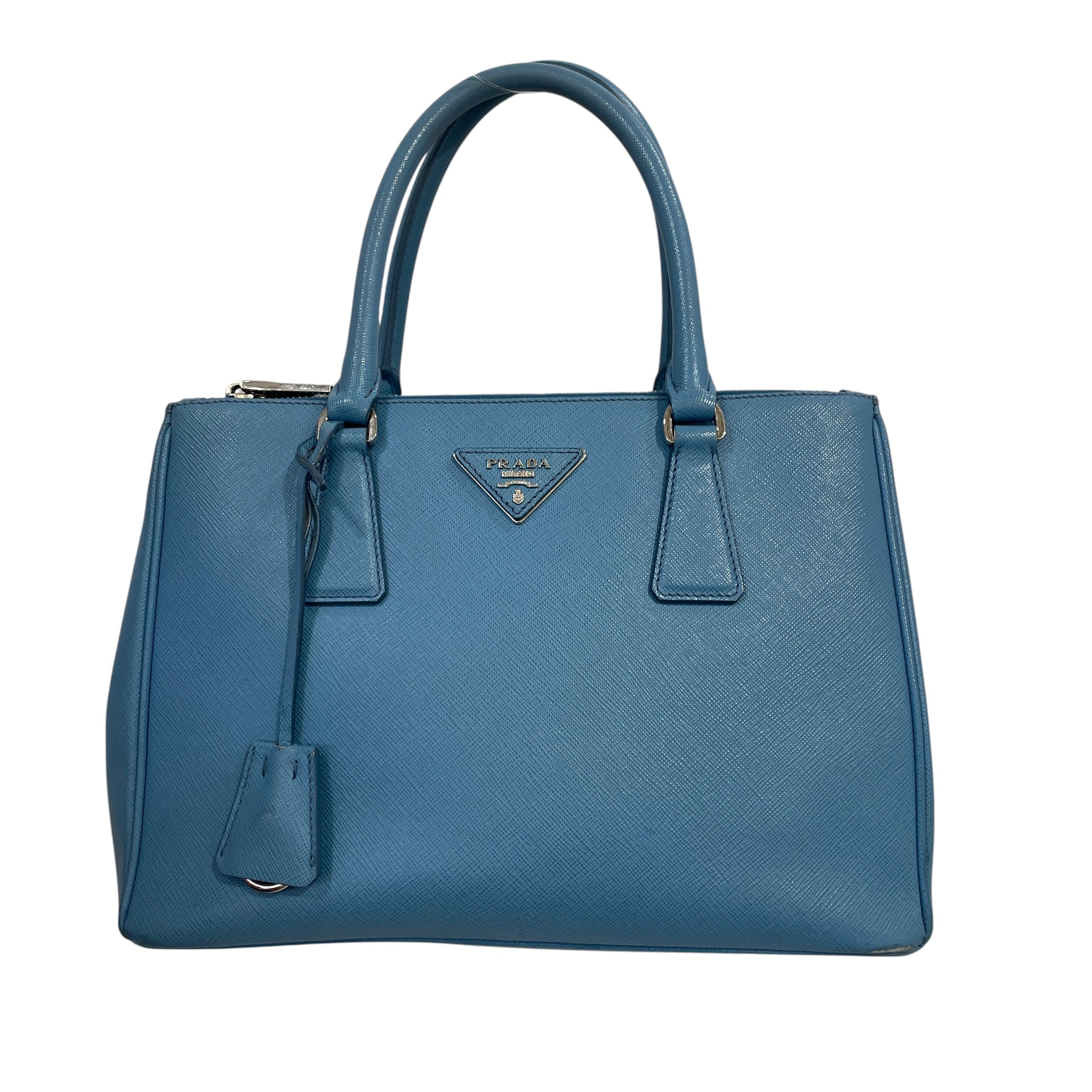 PRADA/Bag/Leather/BLU/2 WAY GALLERIA TOTE view 1