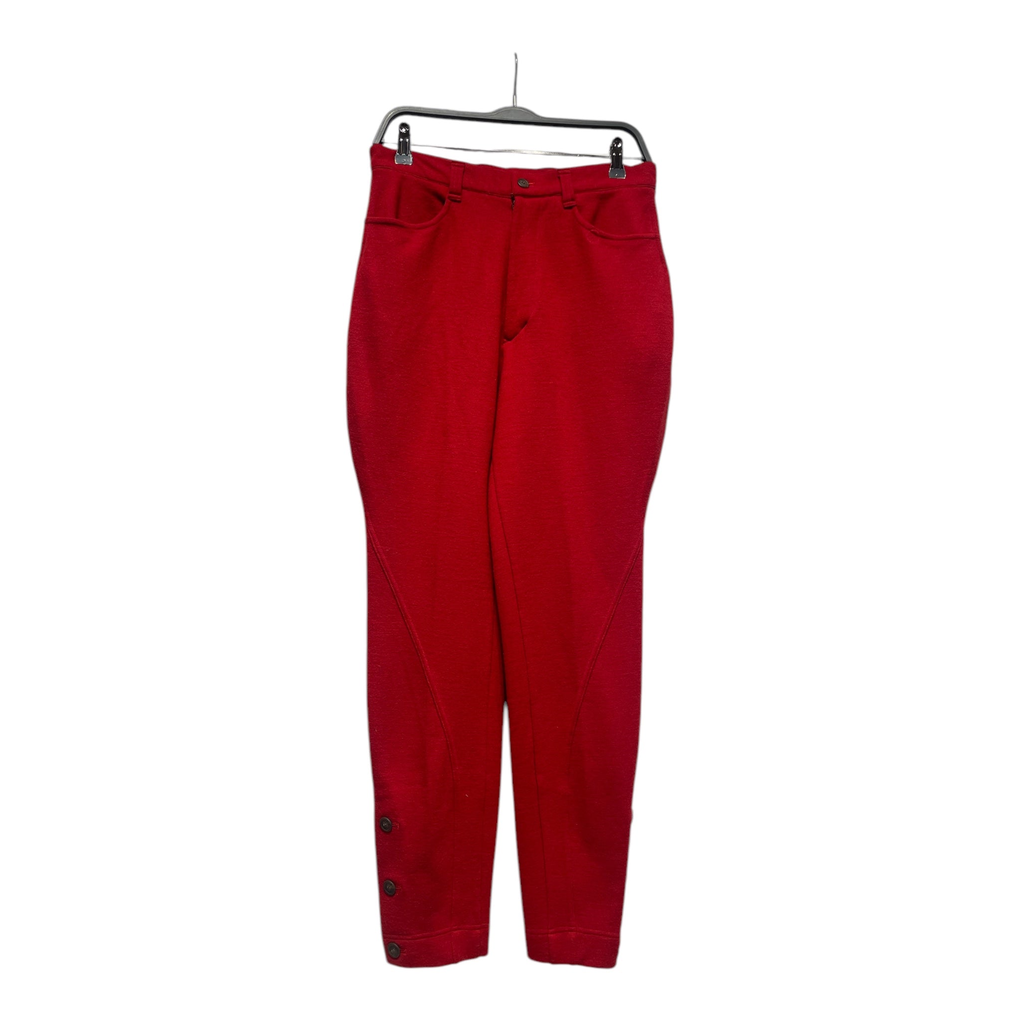 ISSEY MIYAKE/Bottoms/M/Wool/RED/Slim Buttons on bottom view 2
