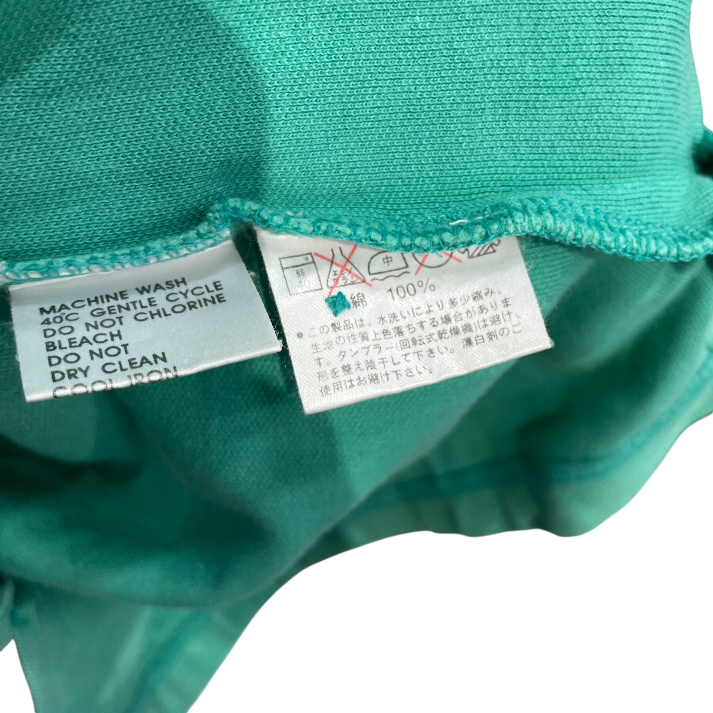 YVES SAINT LAURENT/Polo Shirt/M/Cotton/GRN/YSL EMBRIODERED FADE view 4