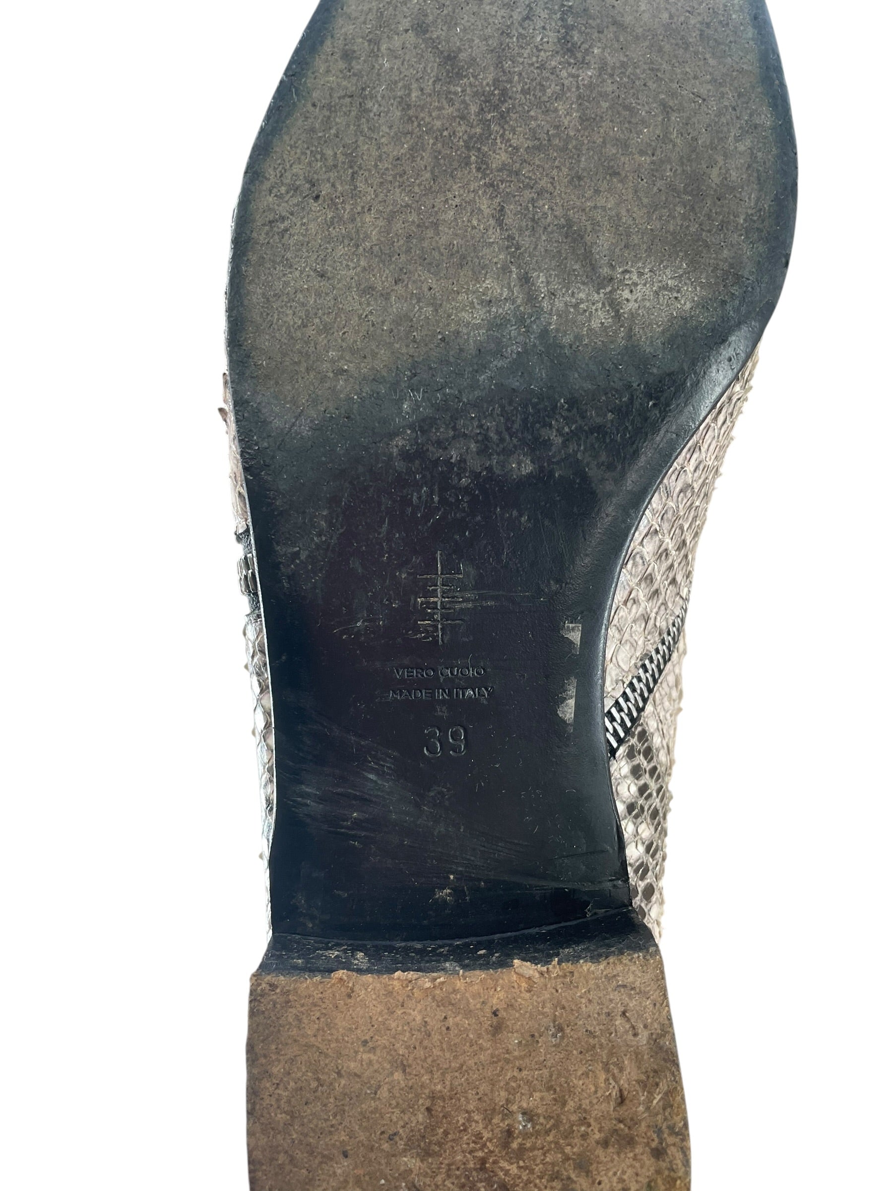 ALUMNAE/Boots/EU 39/Animal Pattern/Leather/CRM/SNAKESKIN ALL OVER ZIP view 6