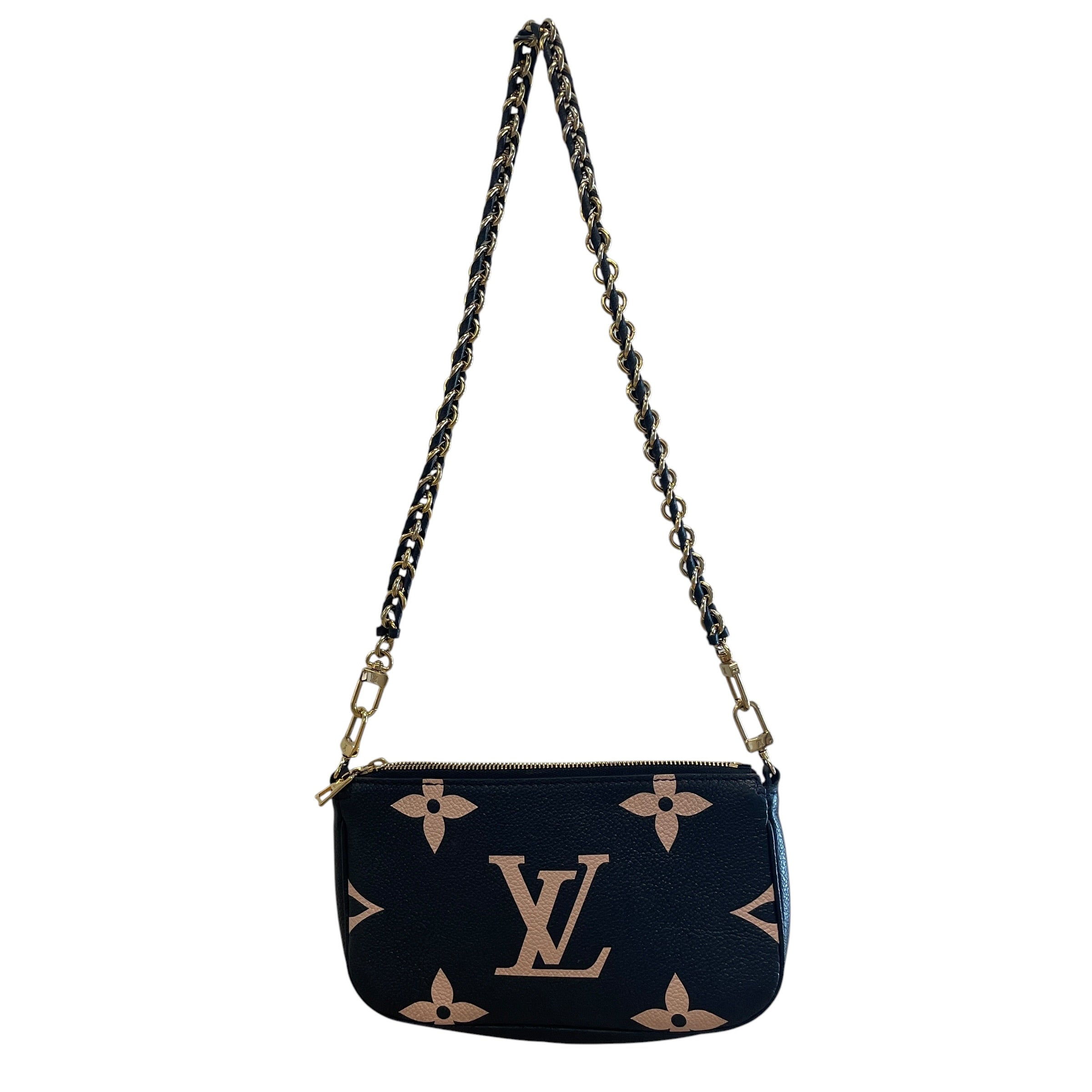 LOUIS VUITTON/Cross Body Bag/Monogram/Leather/BLK/EMPRIENTE/ POCHETTE/ GLD HARDW view 1