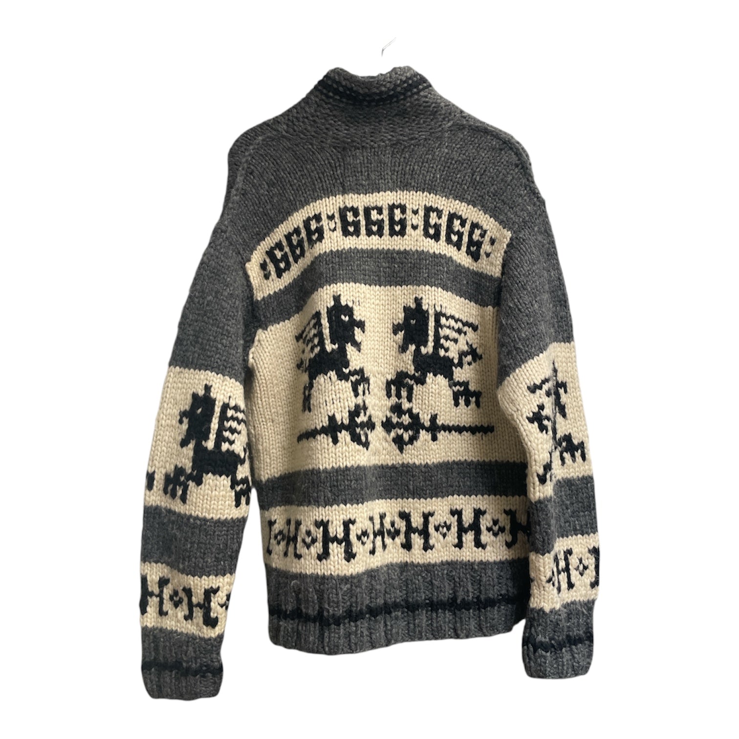 HYSTERIC/Heavy Sweater/FREE/Graphic/Wool/GRY/CANADIAN SWEATER CARDIGAN view 2