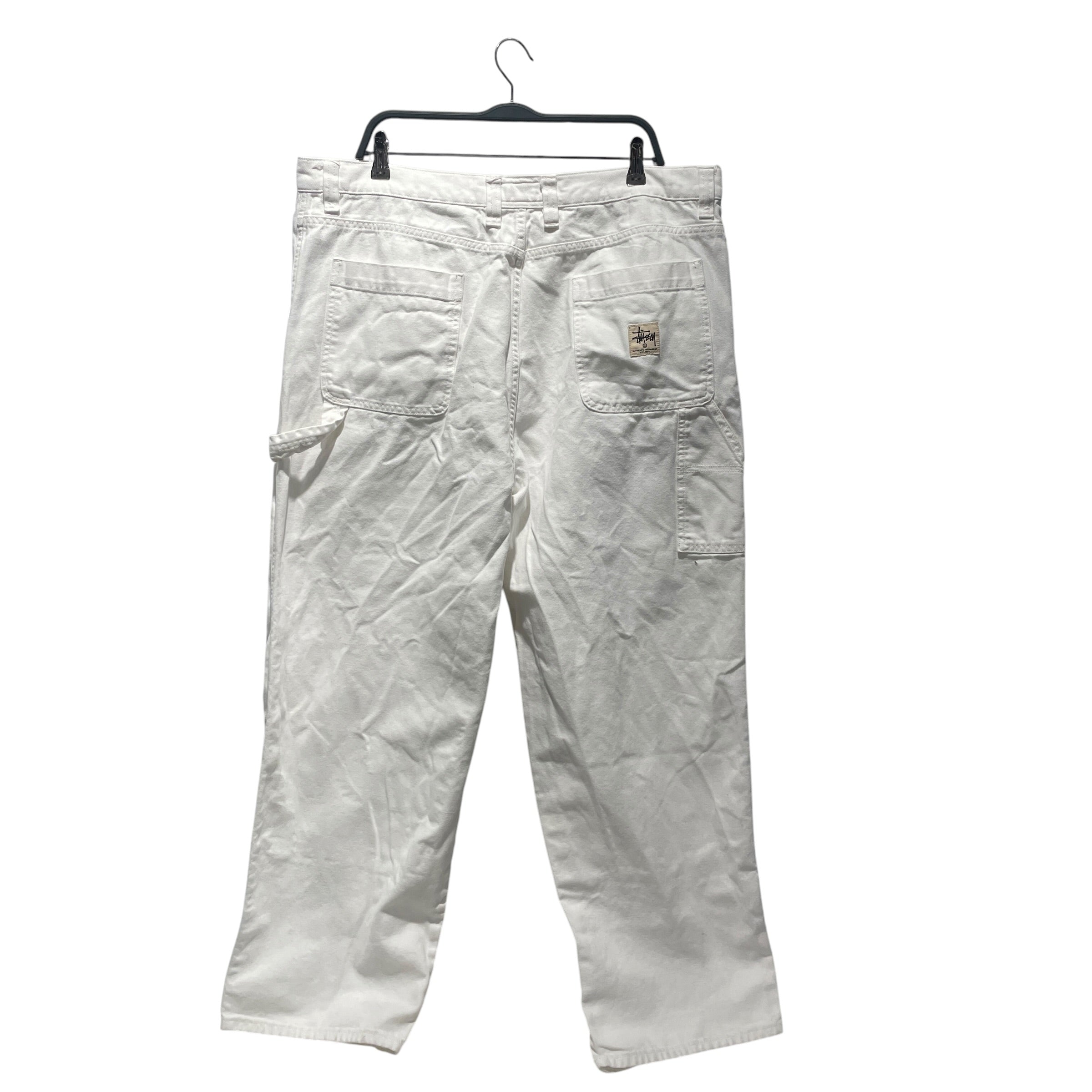 STUSSY/Straight Pants/38/Acrylic/WHT/ view 2