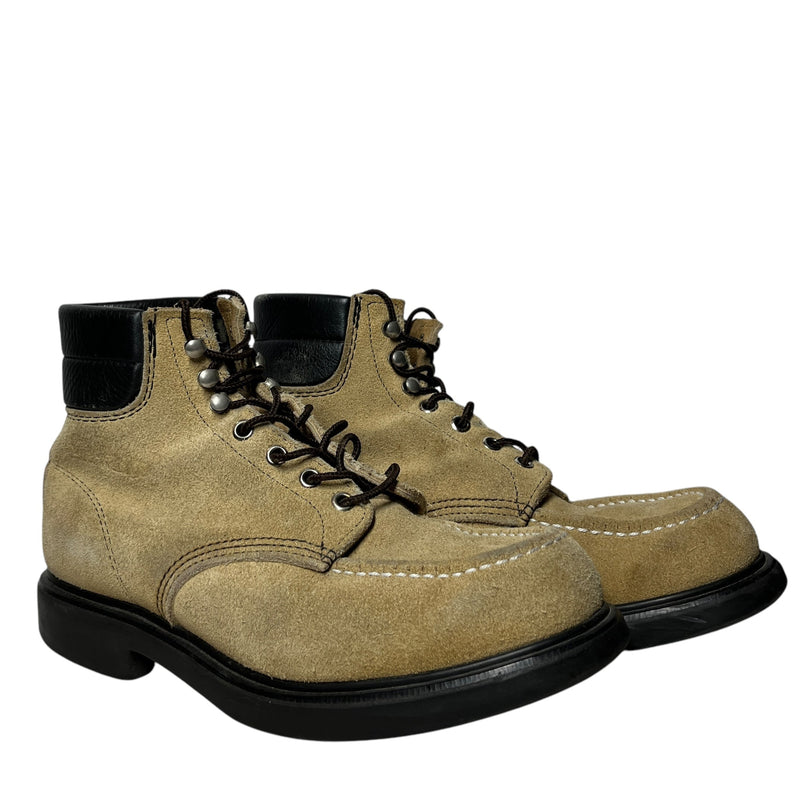 RED WING/Lace Up Boots/US 8/Suede/KHK/super sole work boots