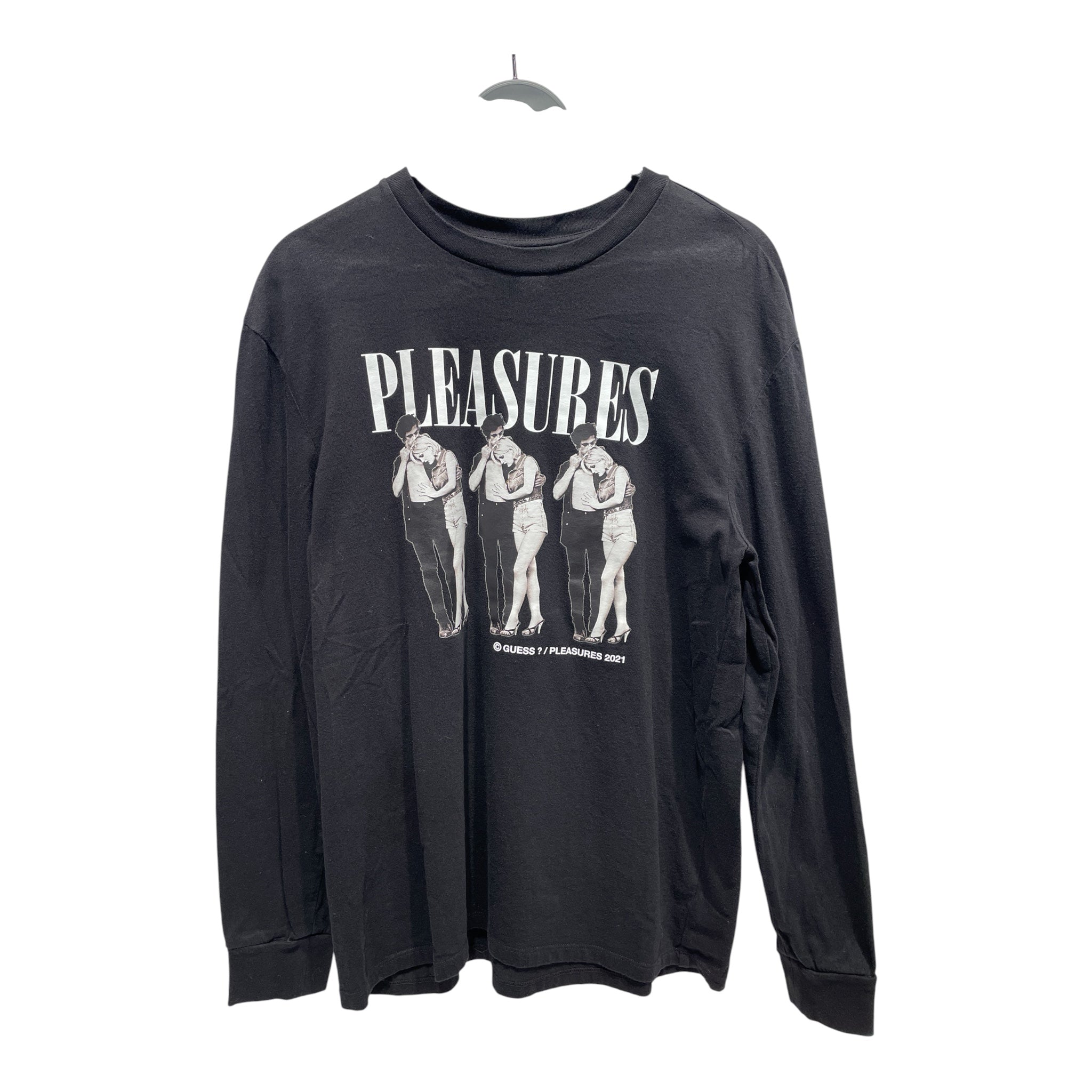 Pleasures/LS T-Shirt/M/Cotton/BLK/Couple Graphic view 1