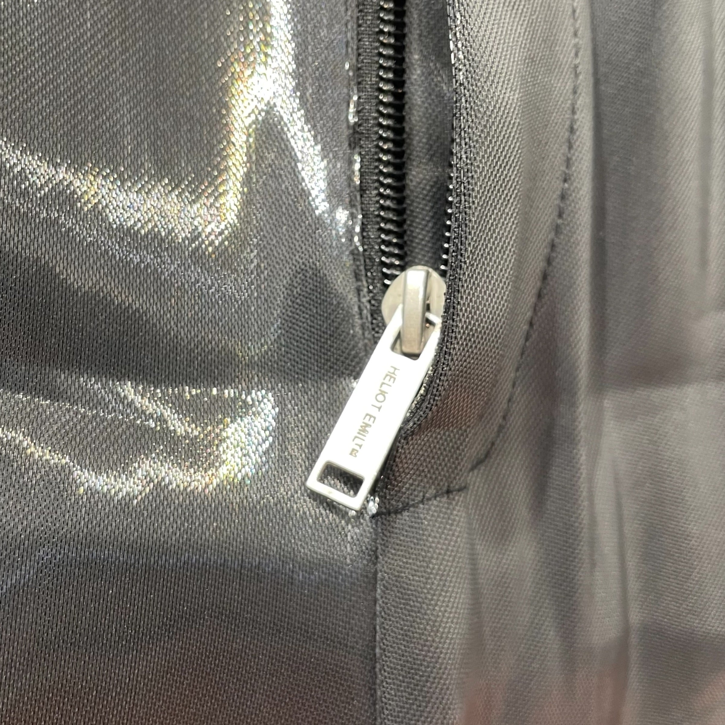 HELIOT EMIL/Straight Pants/S/Nylon/SLV/liquid metal view 6