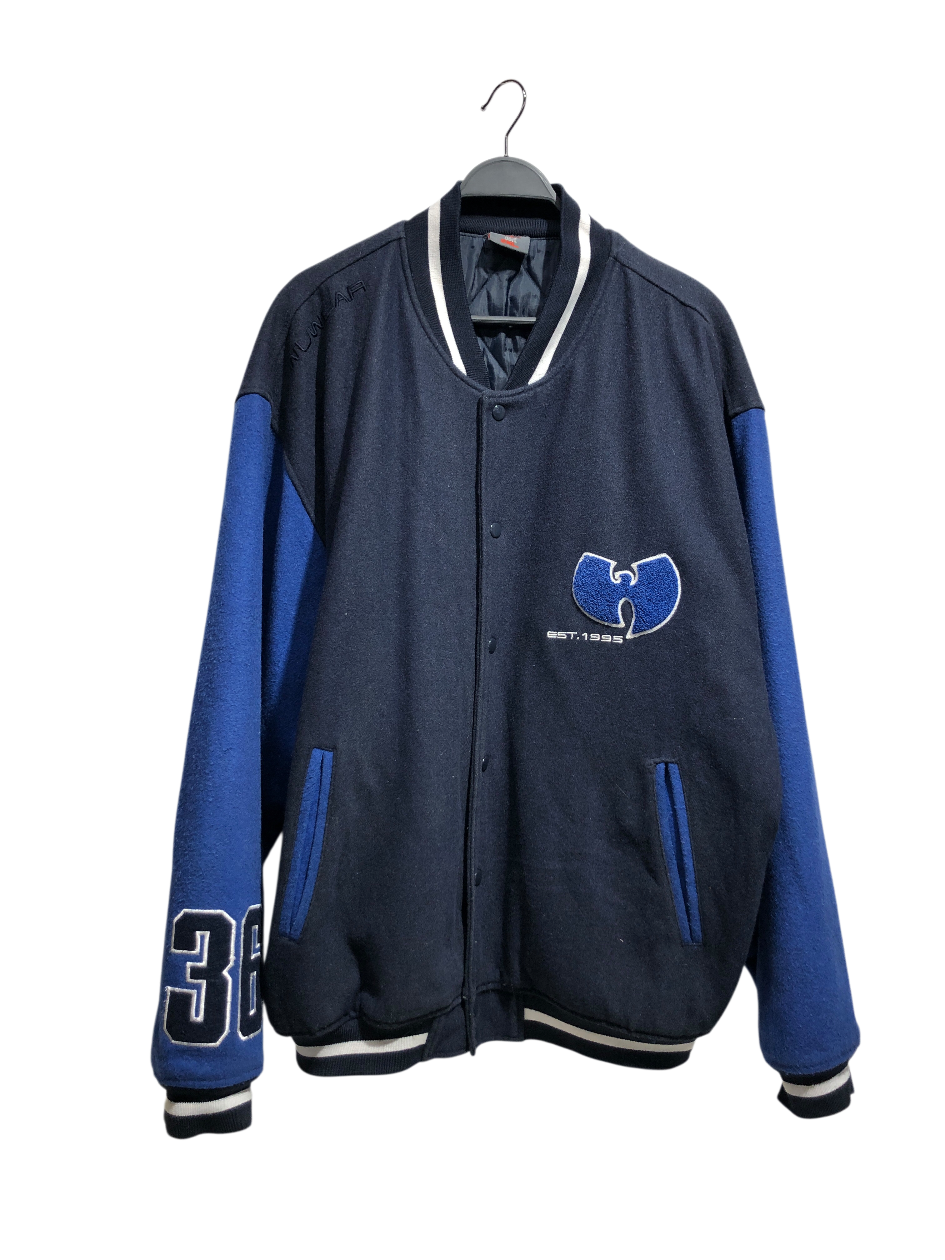 Vintage/Baseball Jkt/XXL/Wool/BLU/Graphic/ view 1