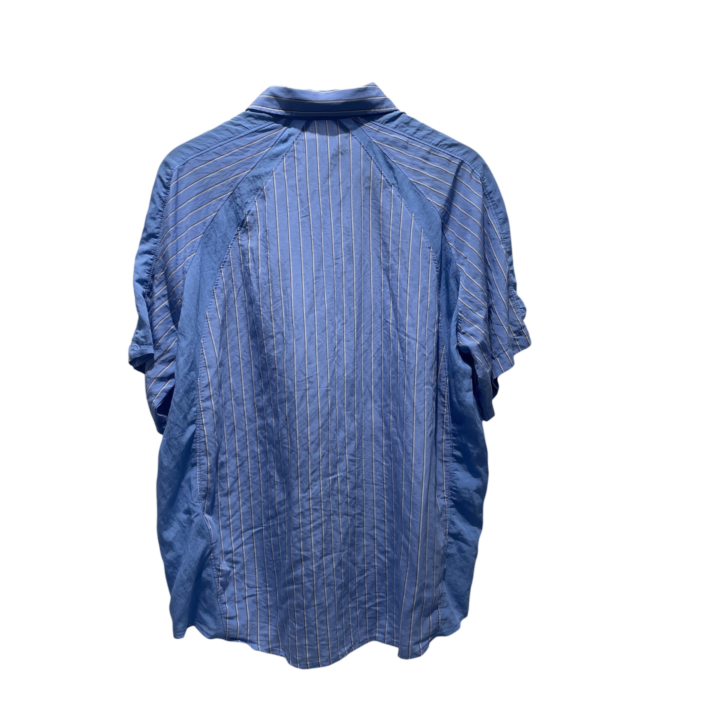 KITH/SS Shirt/M/Cotton/BLU/Stripe/striped poplin shelton bliss view 2