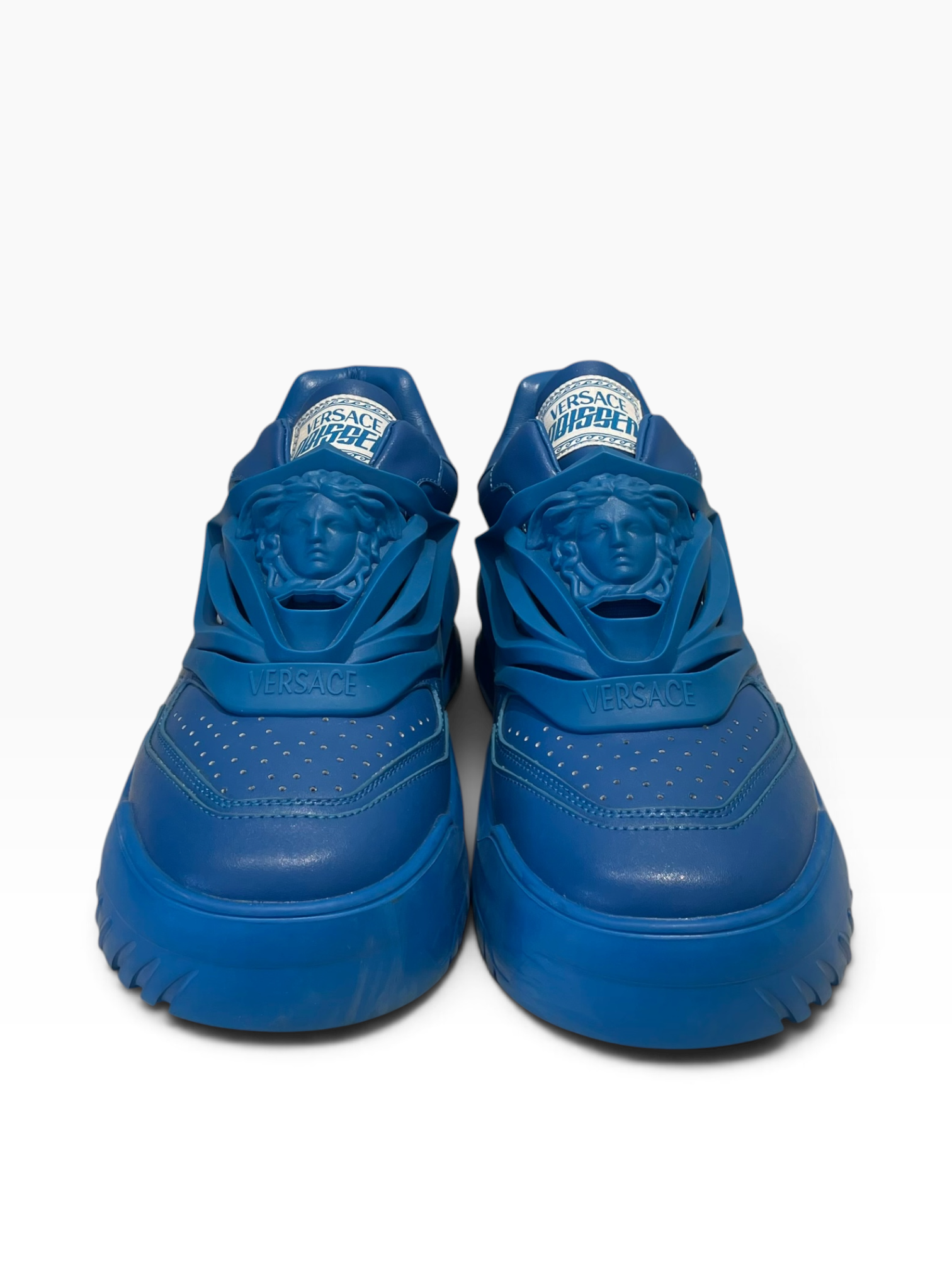 VERSACE/Low-Sneakers/EU 45/BLU/odissea medusa 3D rubber view 3