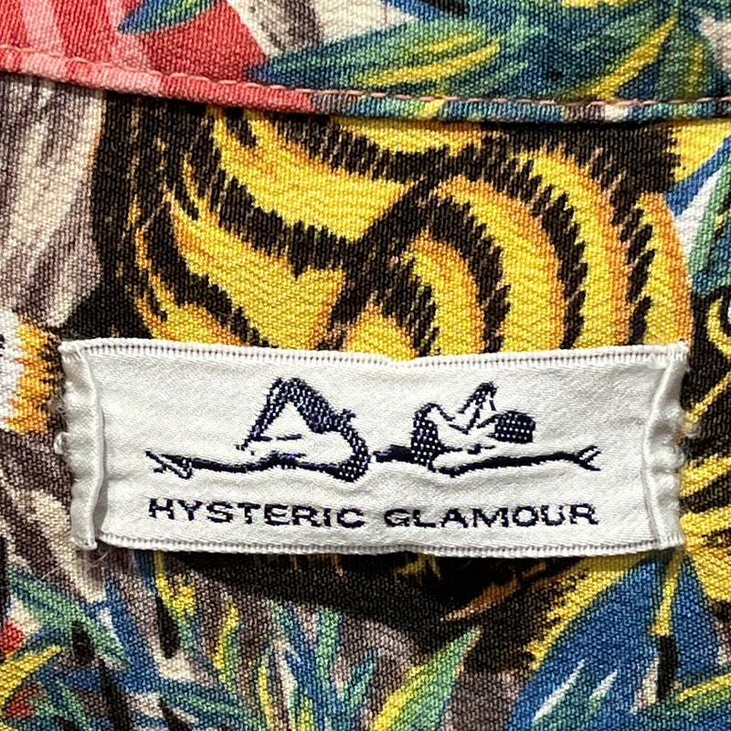 HYSTERIC GLAMOUR/LS Shirt/Cotton/MLT/All Over Print/tigers shell button