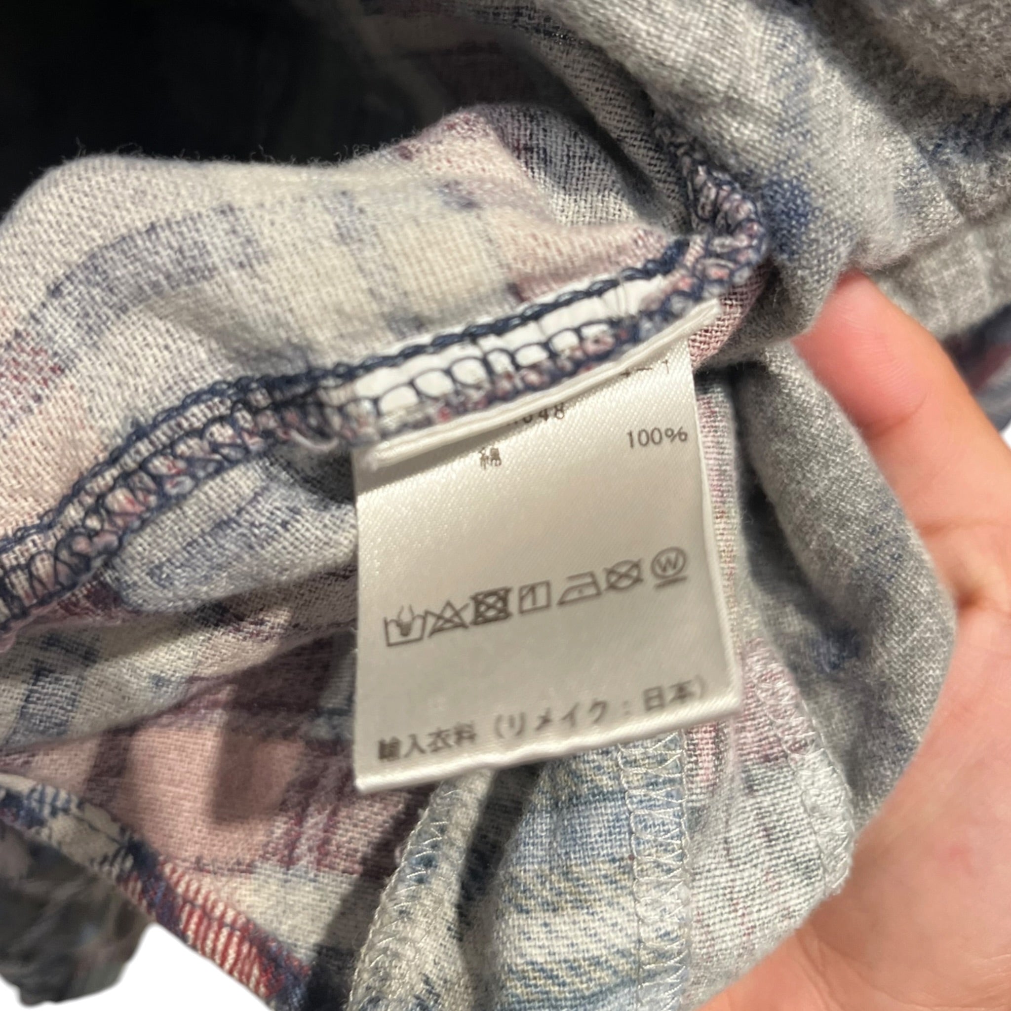 Rebuild by Needles/LS Shirt/XS/Cotton/GRY/Plaid/blue sleeve mr348 view 4