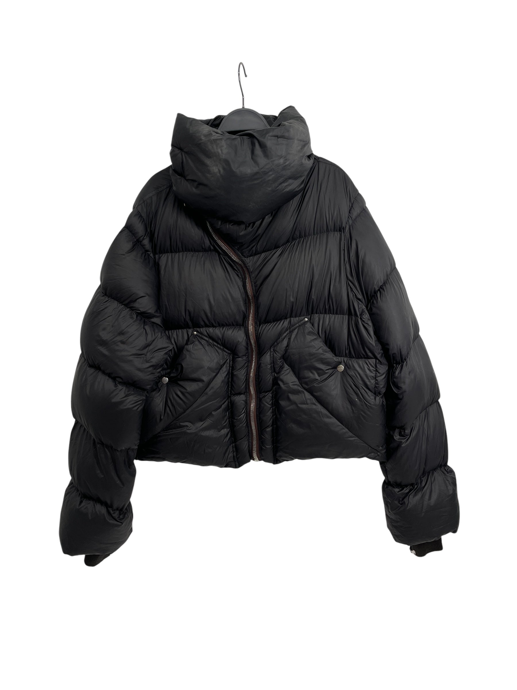 Rick Owens/Puffer Jkt/42/Nylon/BLK/PERFORMA CROPPED PUFFER view 1