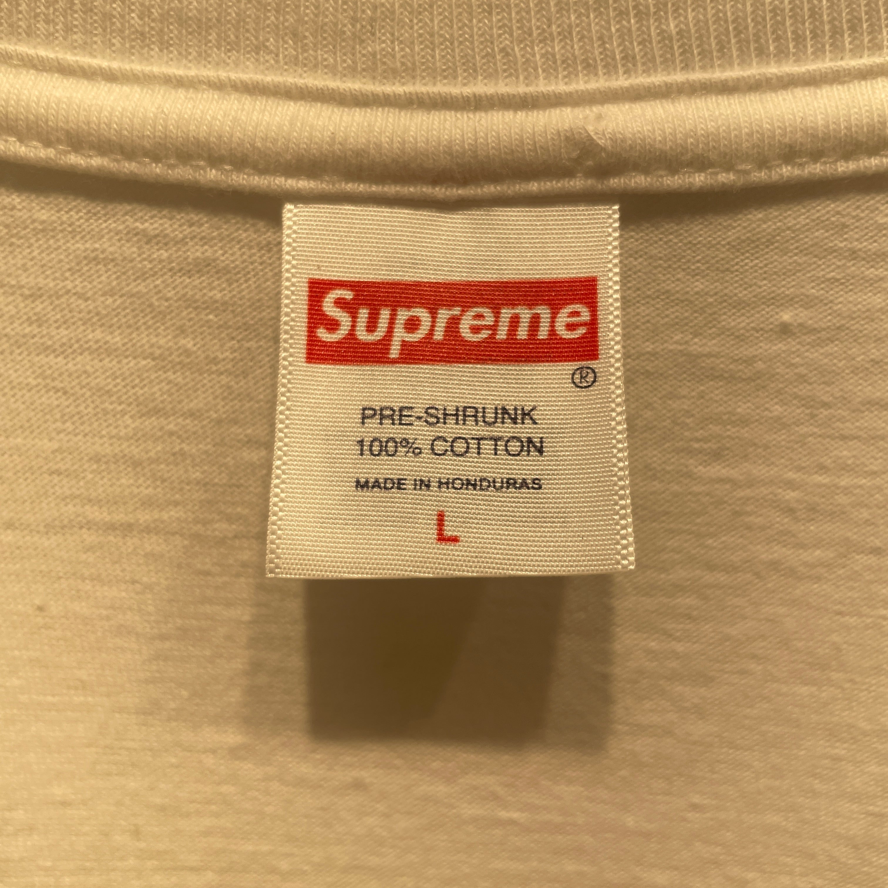 Supreme/T-Shirt/L/Cotton/WHT/ view 3