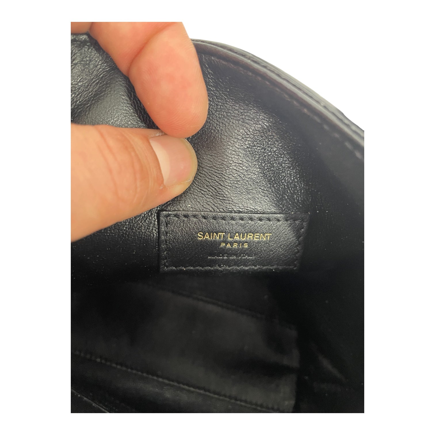 SAINT LAURENT/Cross Body Bag/Animal Pattern/Leather/BLK/CROCODILE MINI SAC DE JOUR view 5
