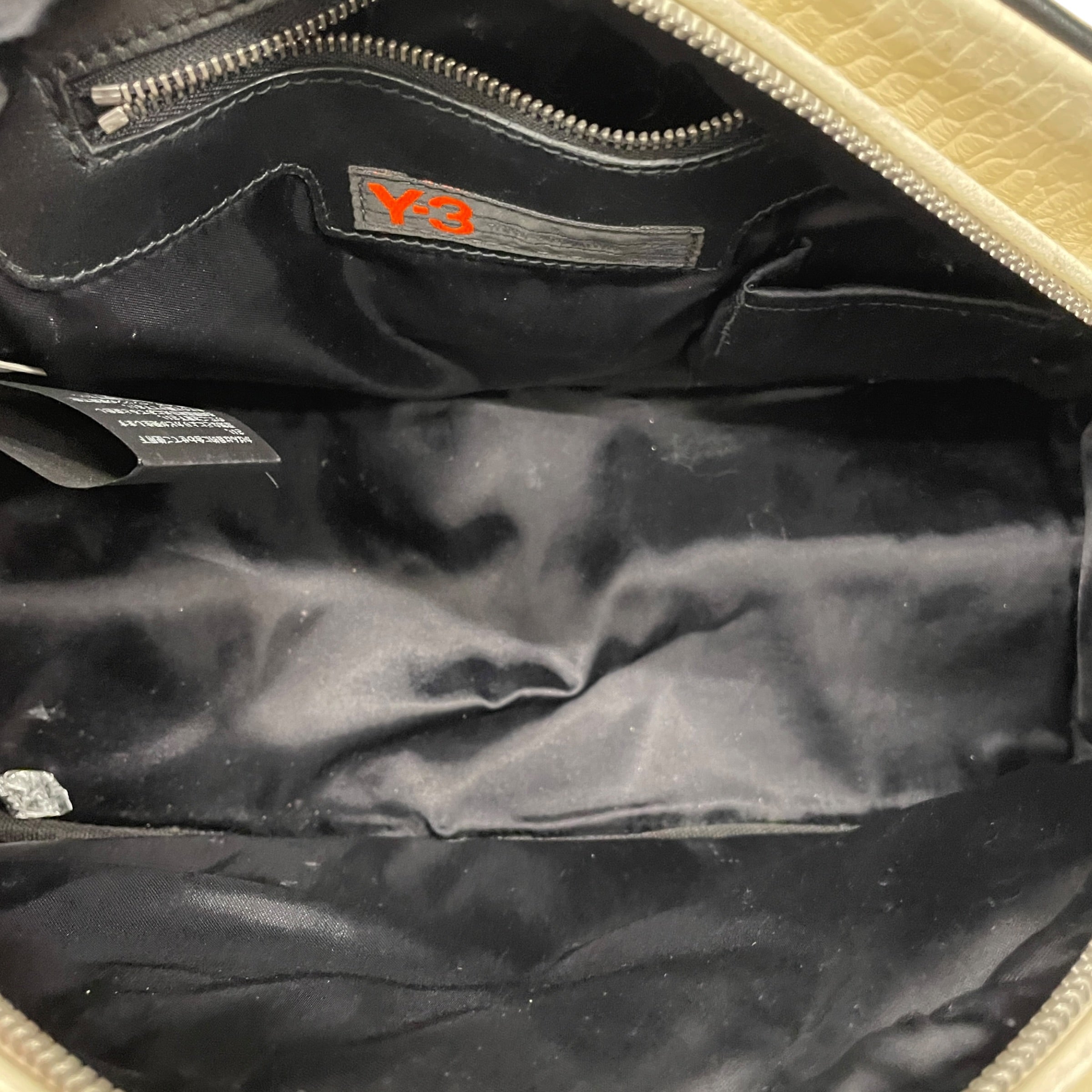 Y-3/Bag/Leather/WHT/BOWLER BAG CROC PRINT view 3