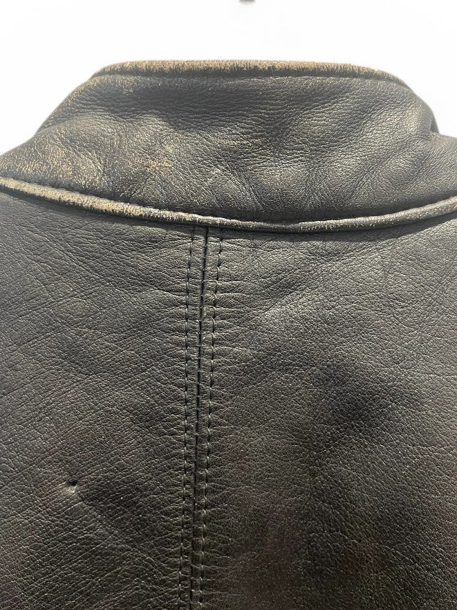 Leather Jacket/Leather Jkt/42/Leather/BLK/ view 8