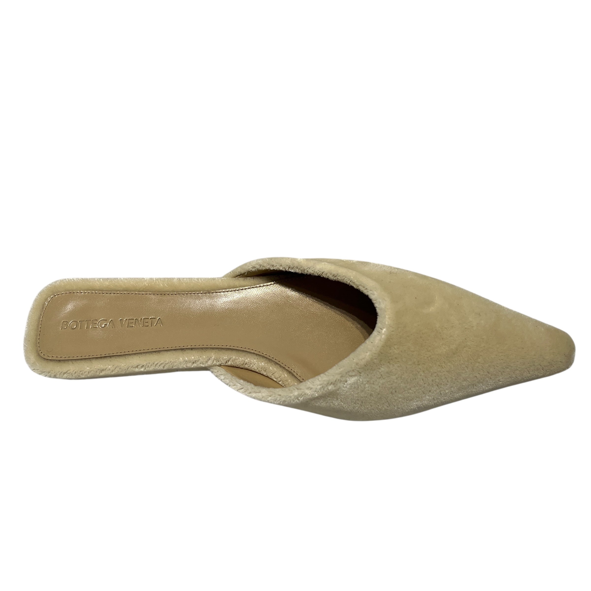 BOTTEGA VENETA/Flat Shoes/EU 39/IVR/V-Tip/VELVET MULE view 3