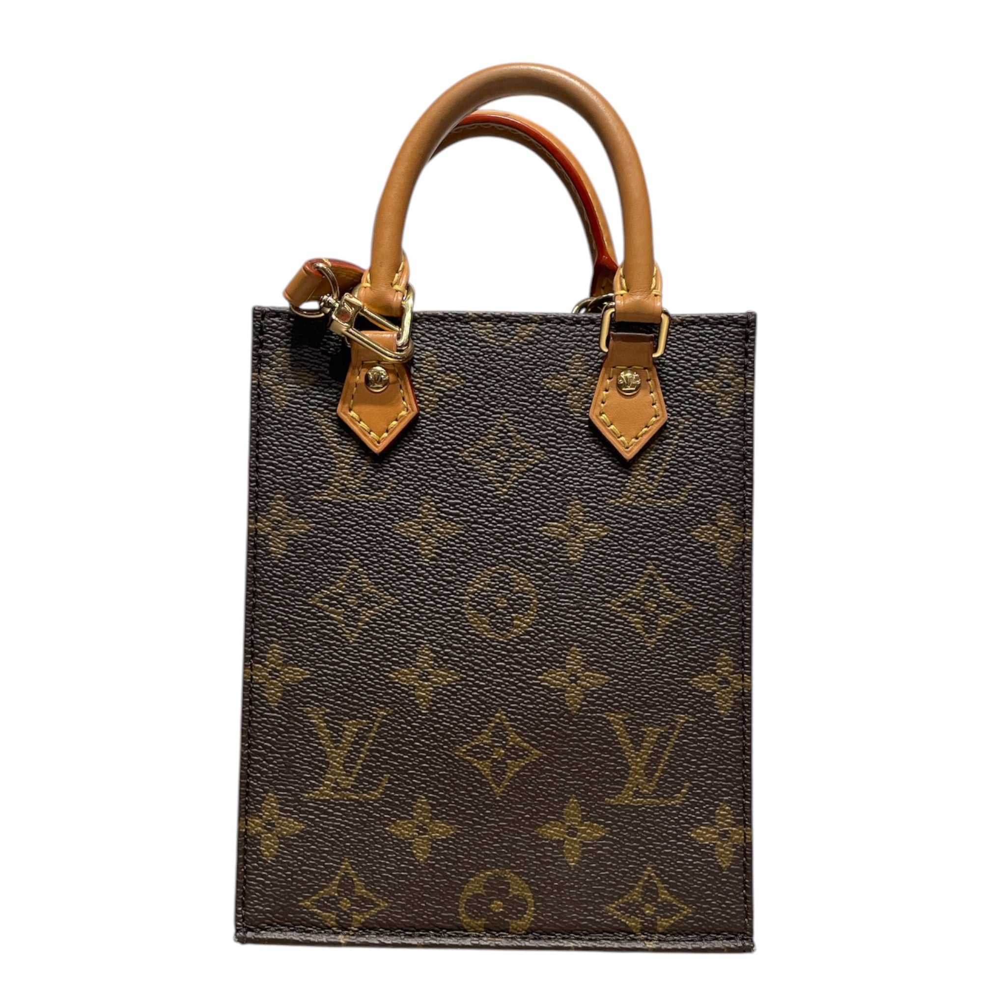 LOUIS VUITTON/Cross Body Bag/Monogram/BRW/PETIT SAC PLAT CROSSBODY view 2