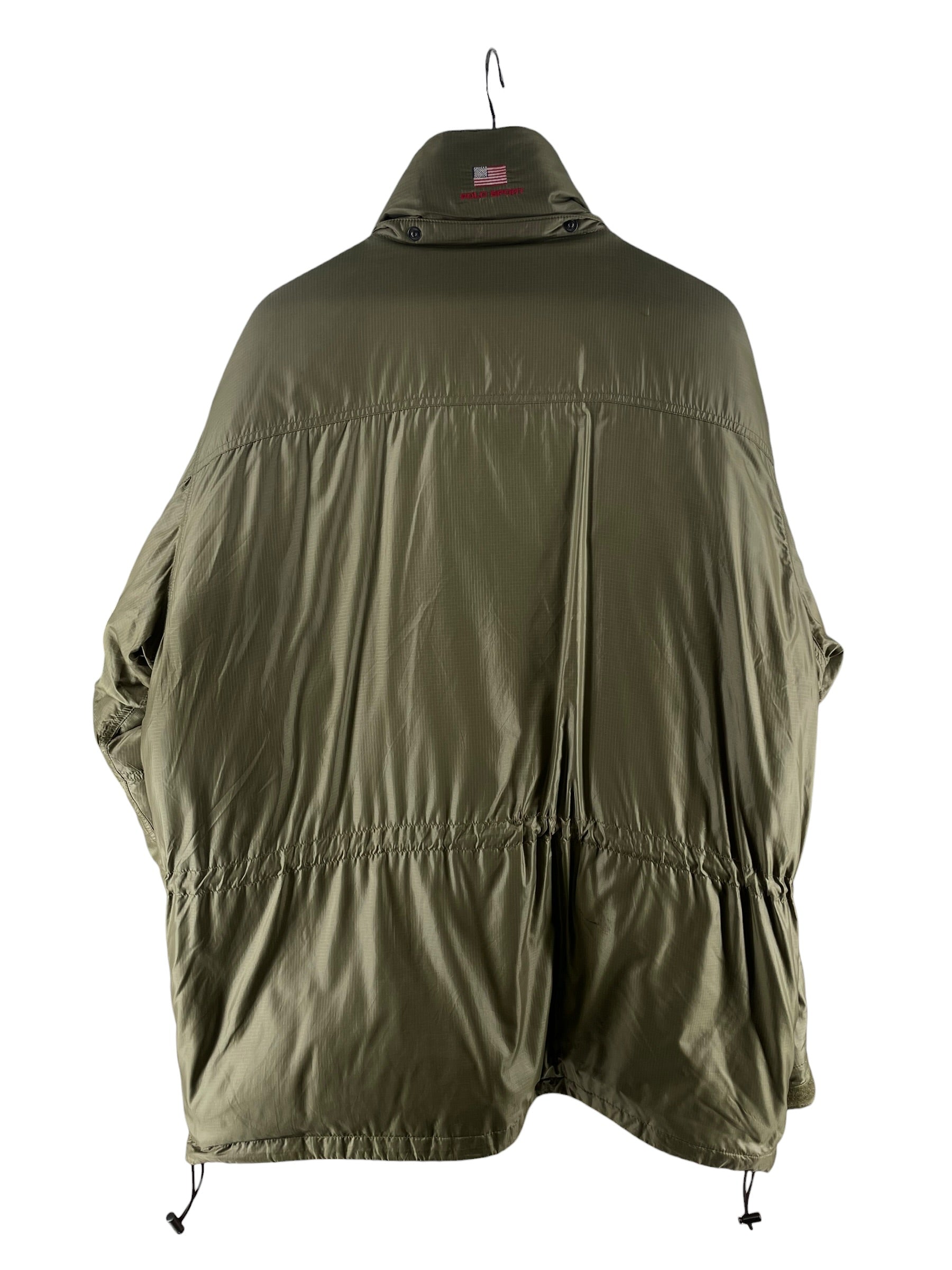 POLO SPORT/Coat/XL/Nylon/KHK/Big Silhouette/USA FLAG COAT - F004 view 2