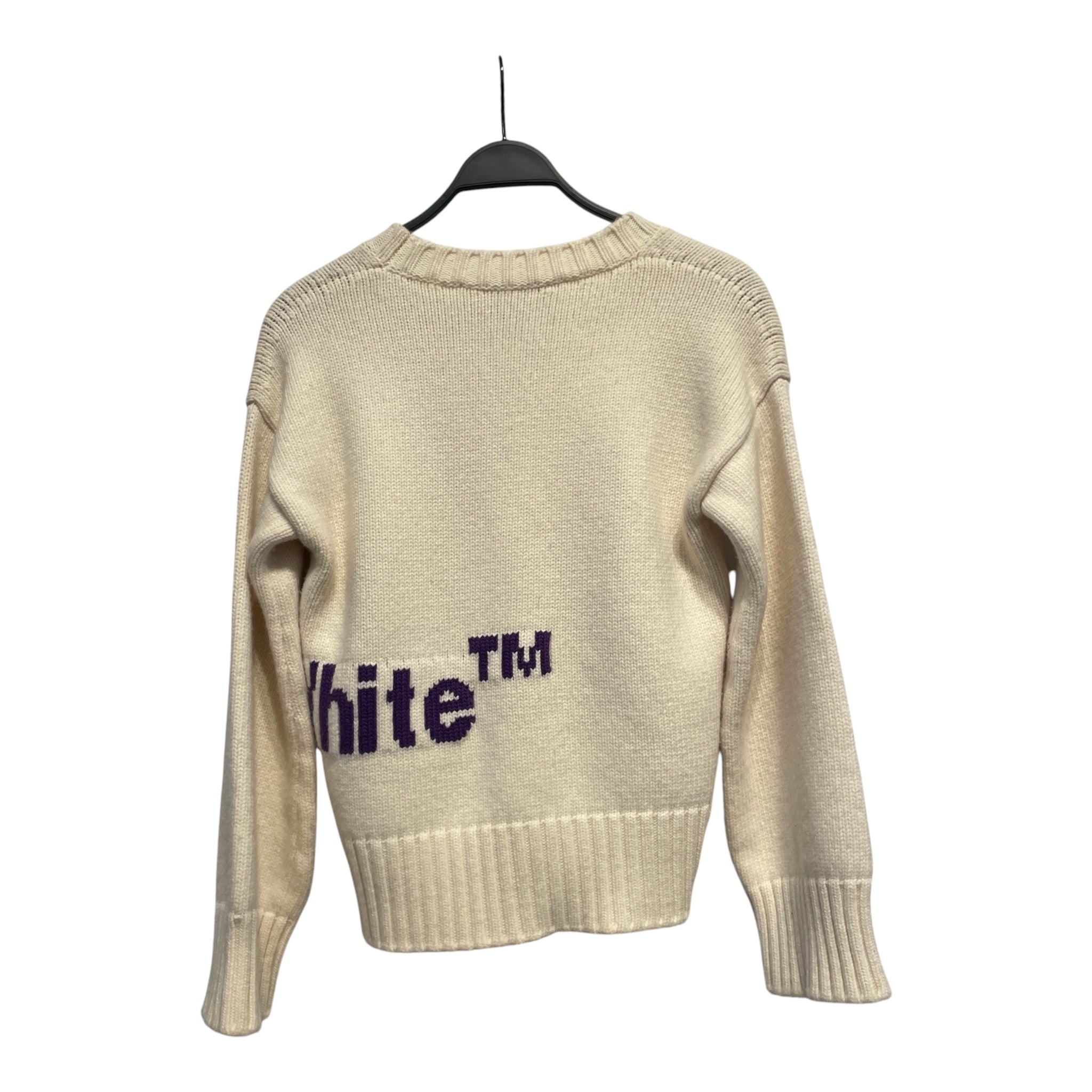 OFF-WHITE/Sweater/40/Intarsia Crewneck Sweater view 2