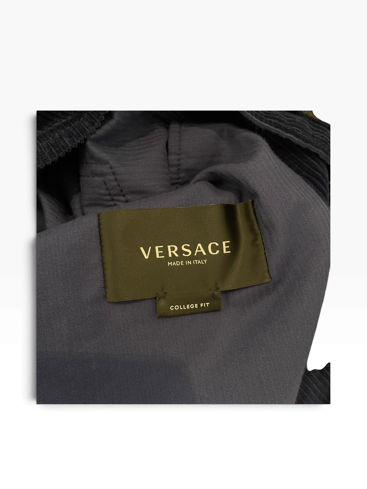 VERSACE/Jacket/48/Cotton/NVY/Corduroy - Medusa Button view 2