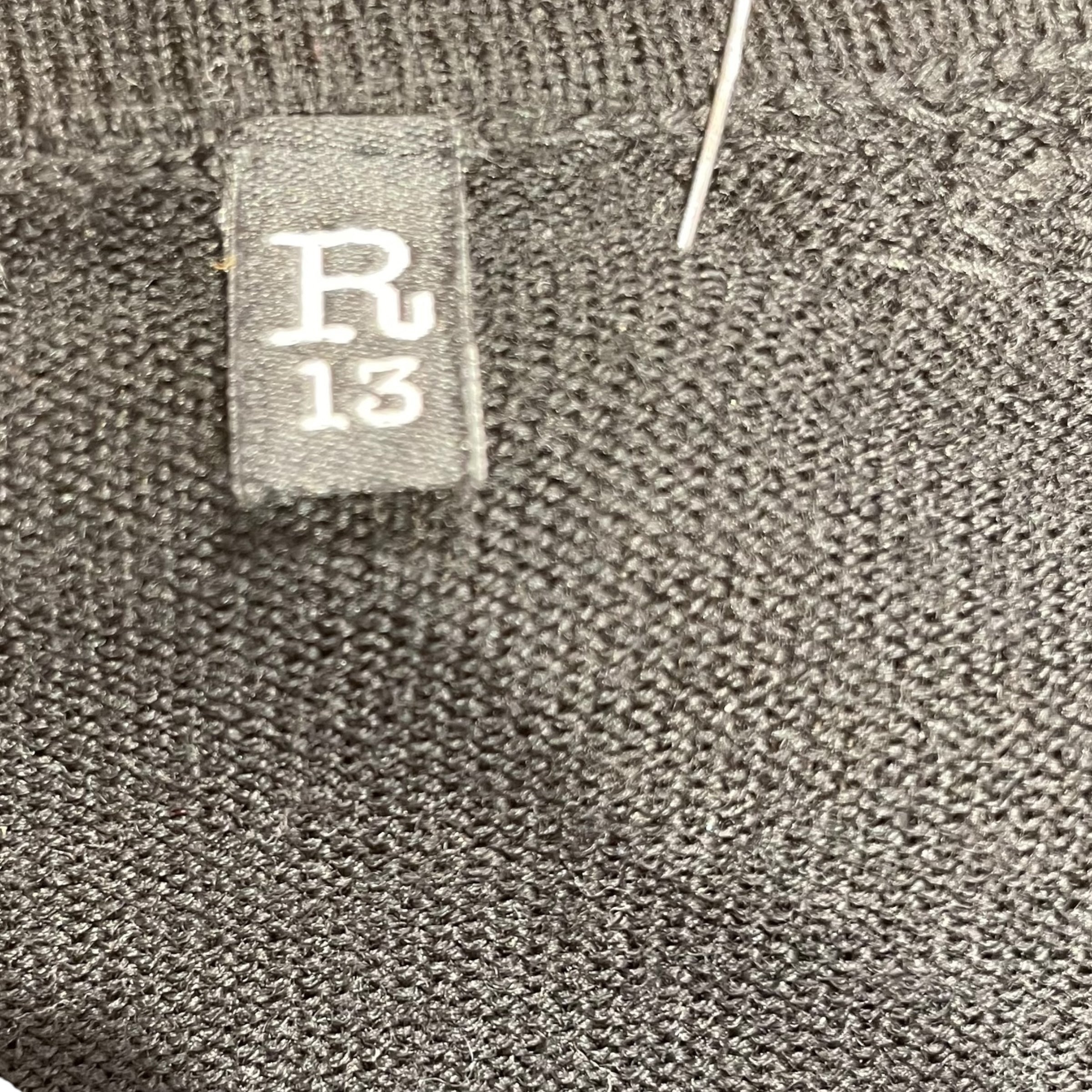 R13/Cardigan/Cotton/BLK/CHAIN EMBELLISHED view 3