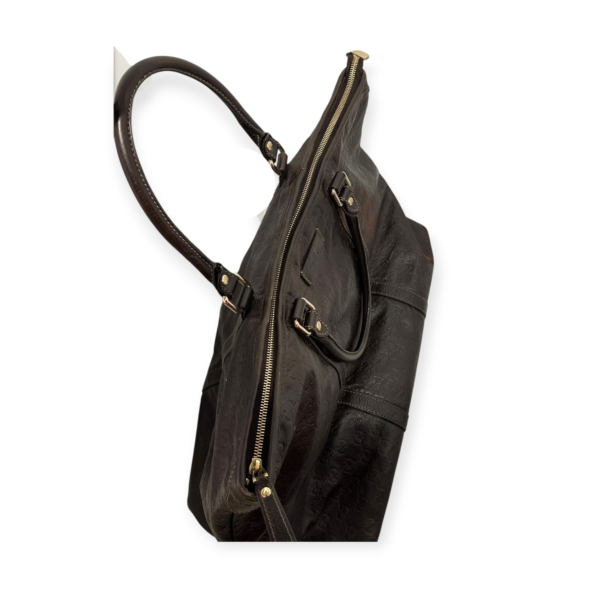 GUCCI/Tote Bag/All Over Print/Leather/BRW/GUCCISSIMA LEATHER TOTE view 8