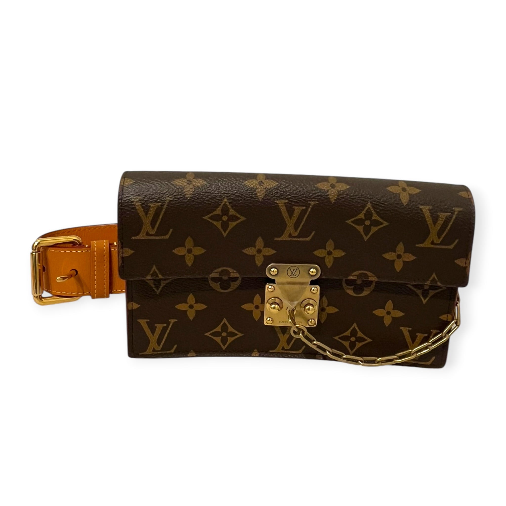 LOUIS VUITTON/Bag/Monogram/Cotton/BRW/LOCK BELT BAG view 8