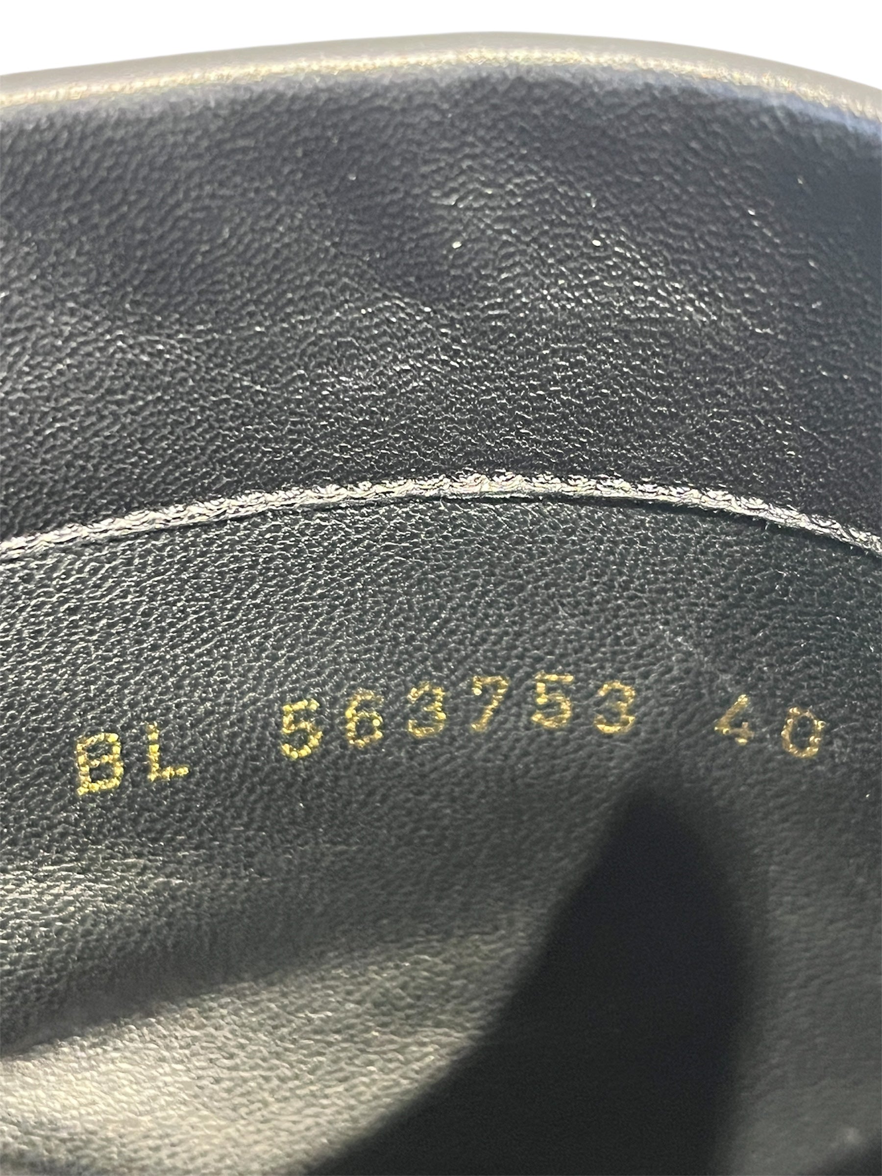 SAINT LAURENT/Ankle Boots/EU 40/Leather/BLK/Side Zip/ view 3