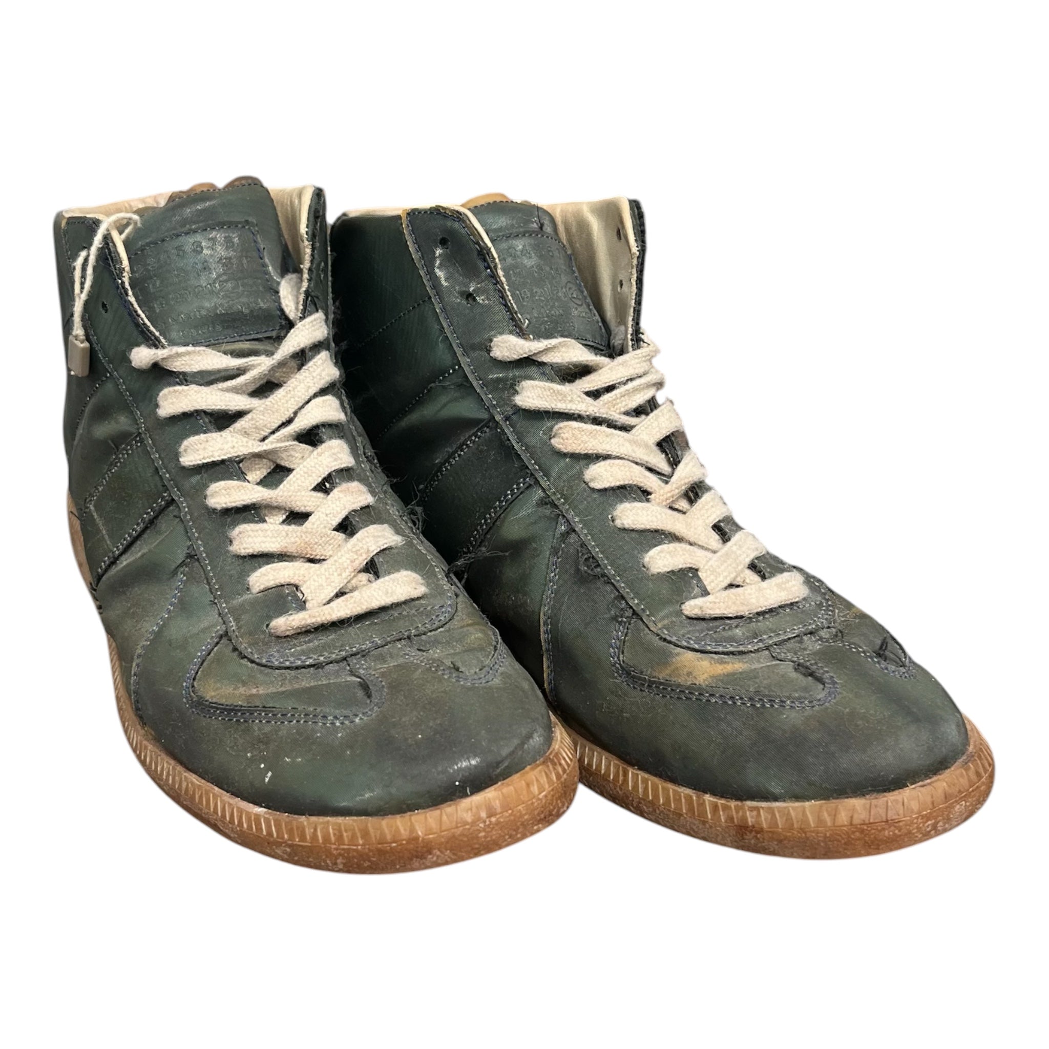 Maison Margiela/Hi-Sneakers/EU 42/GRN/REPLICA 22 SHINY RUBBER SOLE