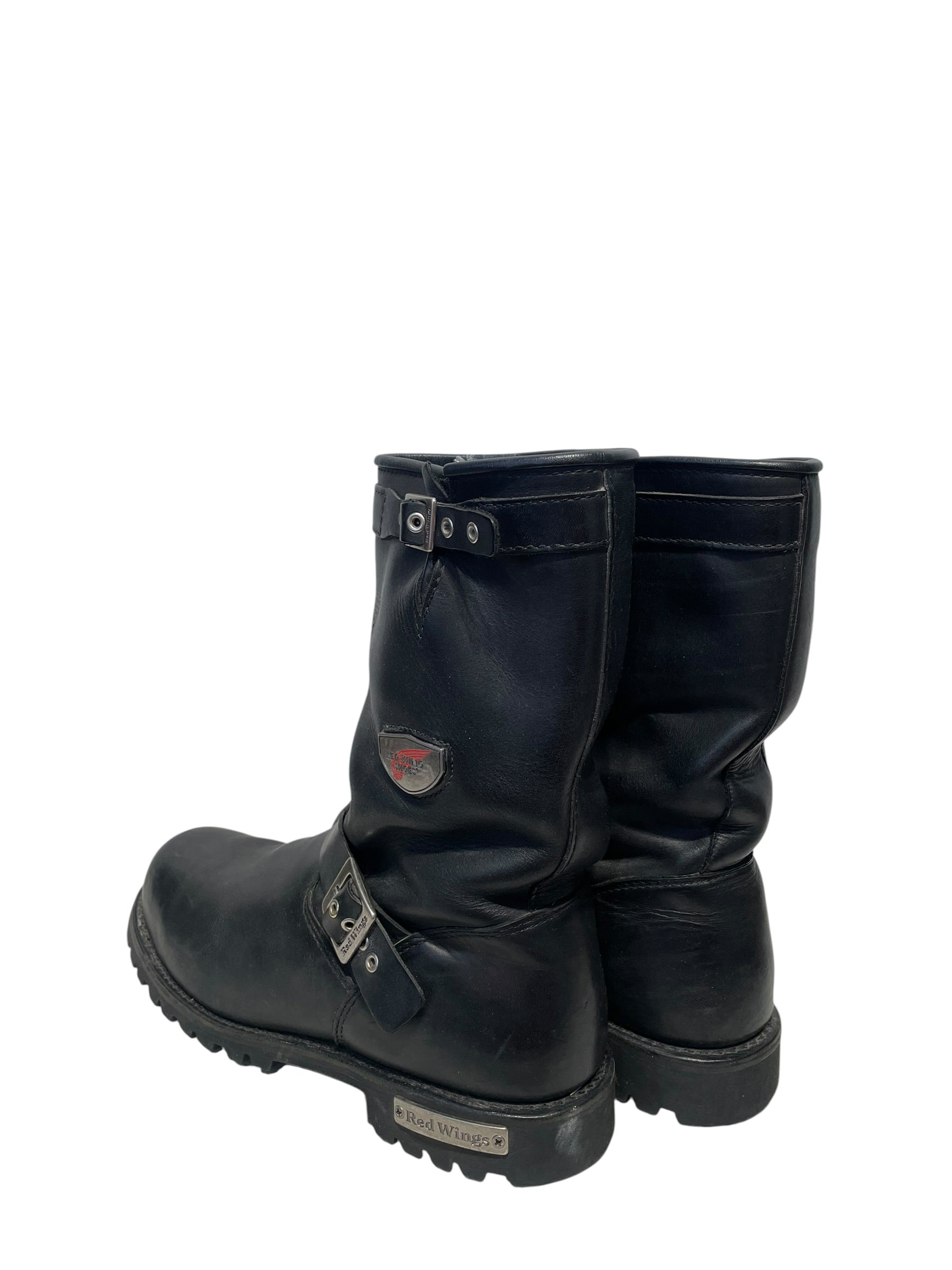 RED WING/Boots/US 12/Leather/BLK/ENGINERR BOOTS METAL HARDARE view 2