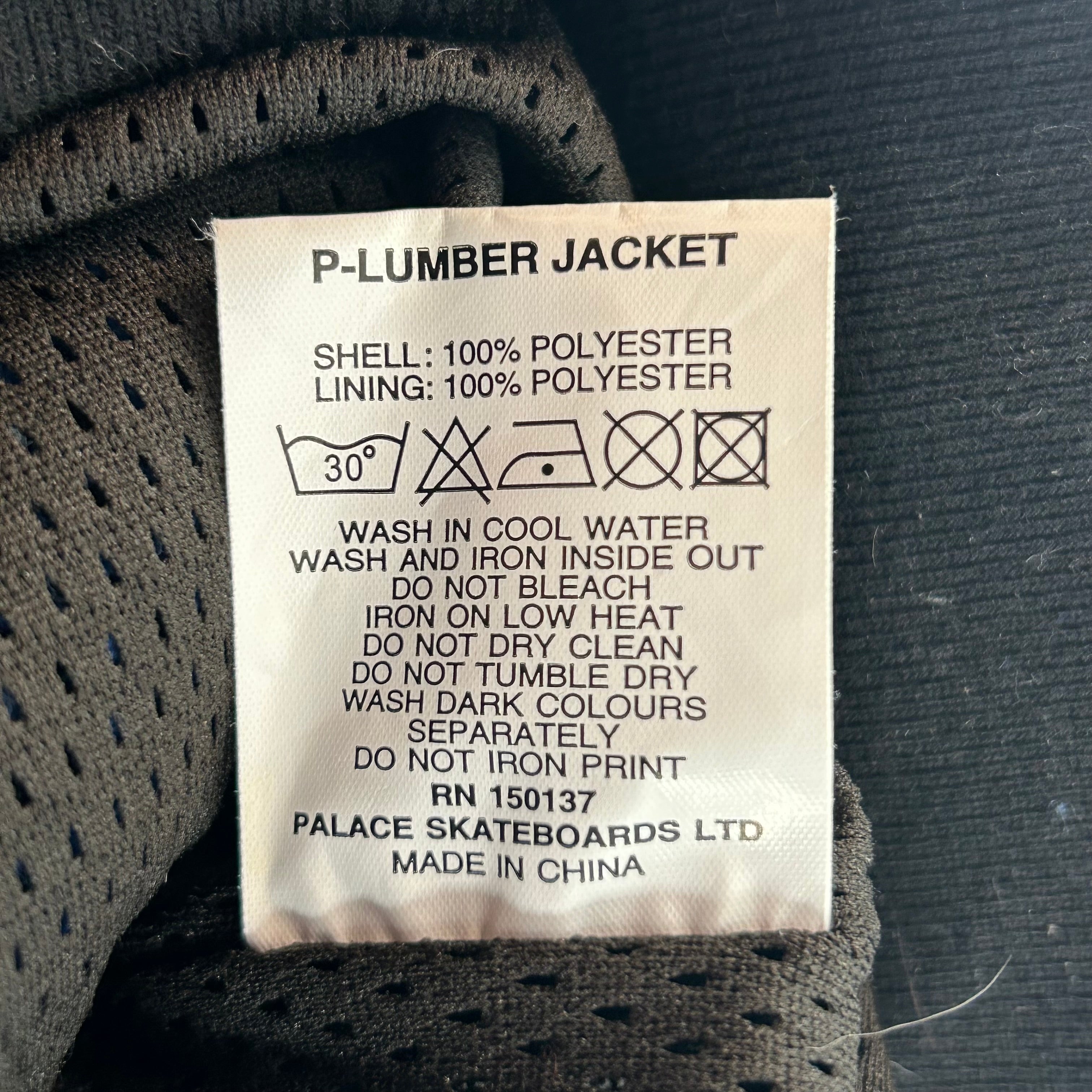 PALACE/Fleece Jkt/M/Cotton/BLU/Hombre Check/BLUE AND BLACK CHECKER view 4