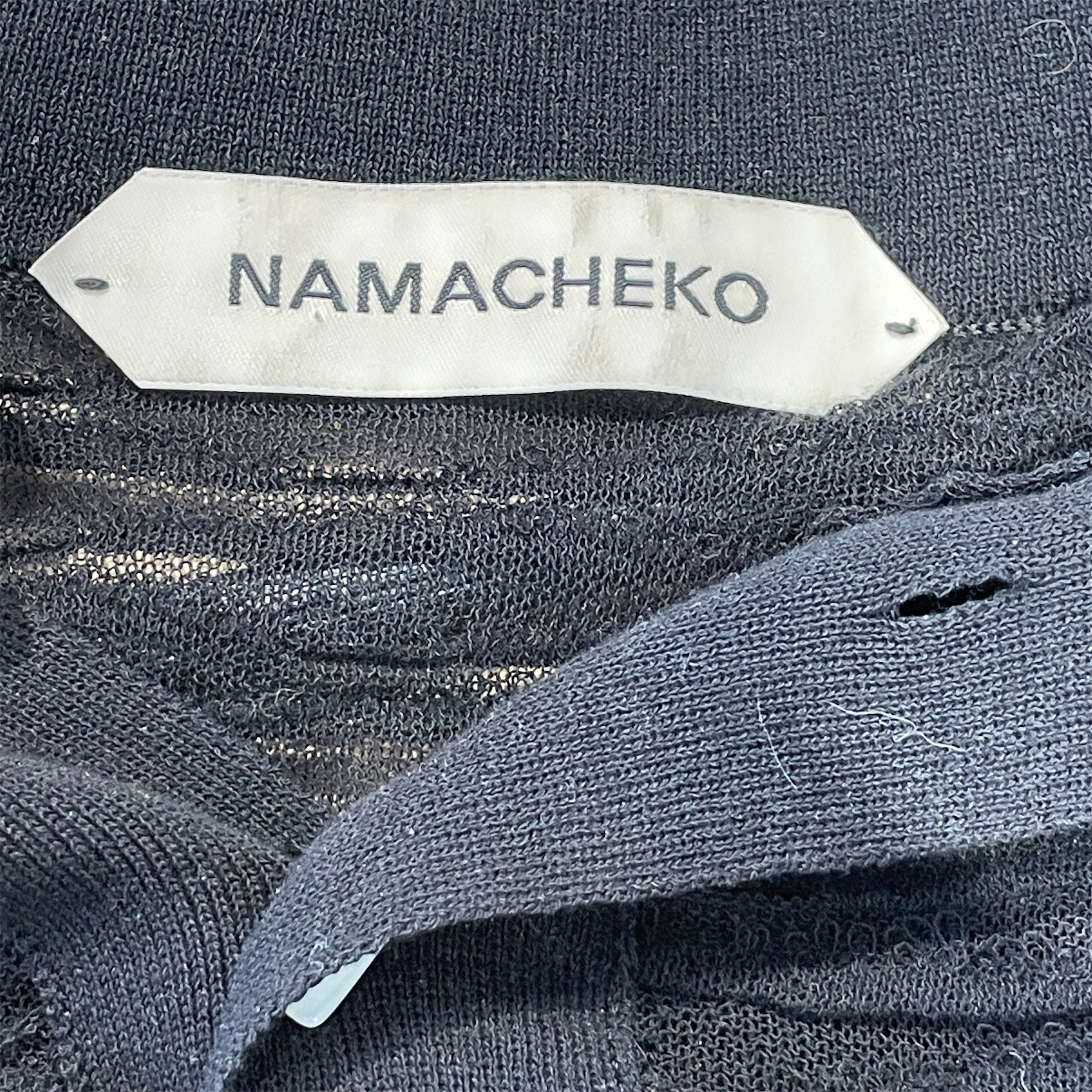 Namachenko/Polo Shirt/M/Cotton/BLK/Plain/Textured view 4