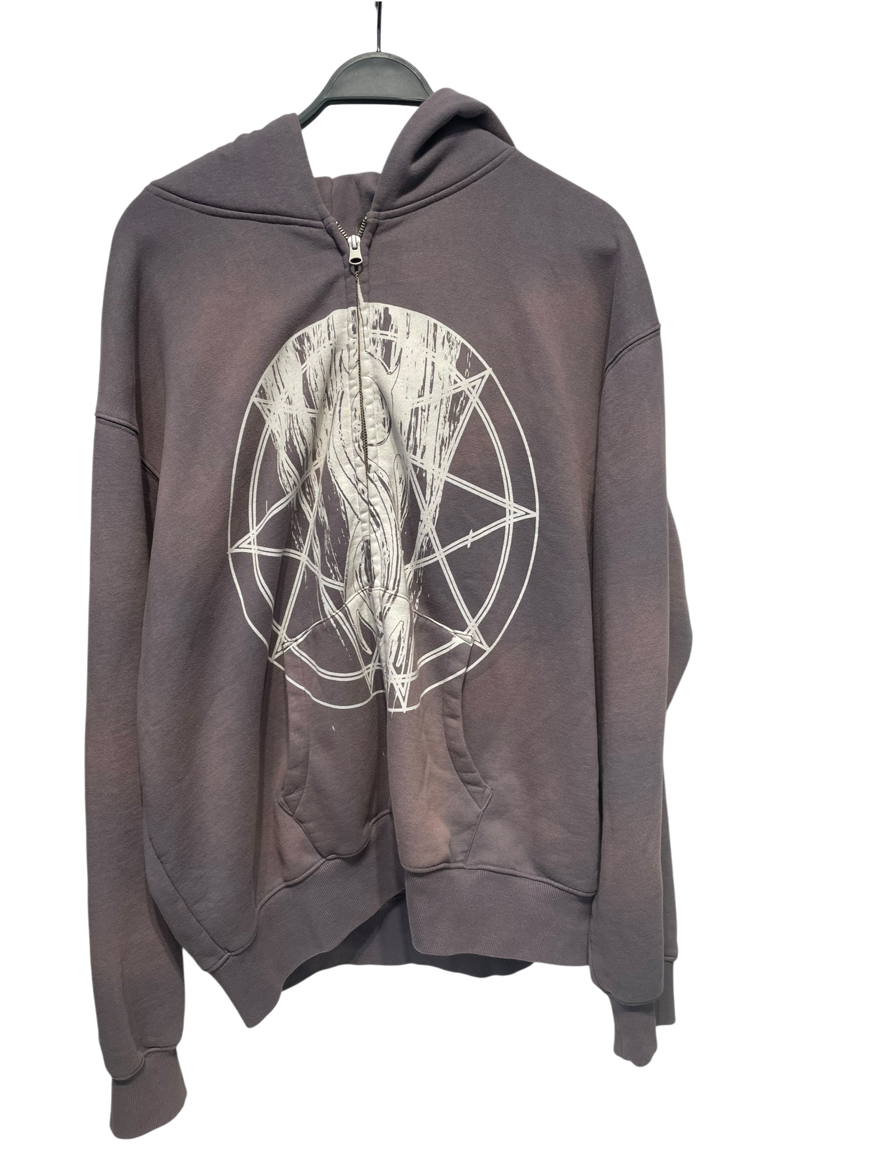 Pleasures/Zip Up Hoodie/XL/Graphic/Cotton/GRY/ view 1