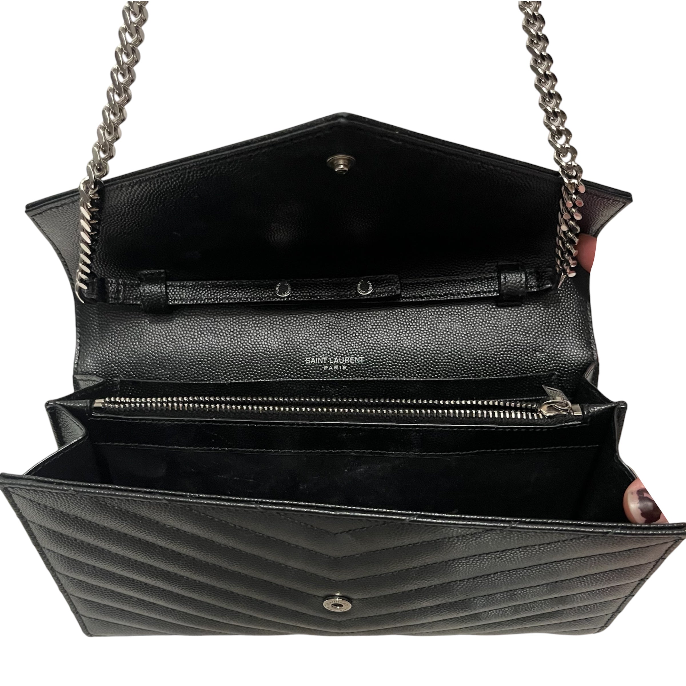 SAINT LAURENT/Cross Body Bag/Leather/BLK/ view 5