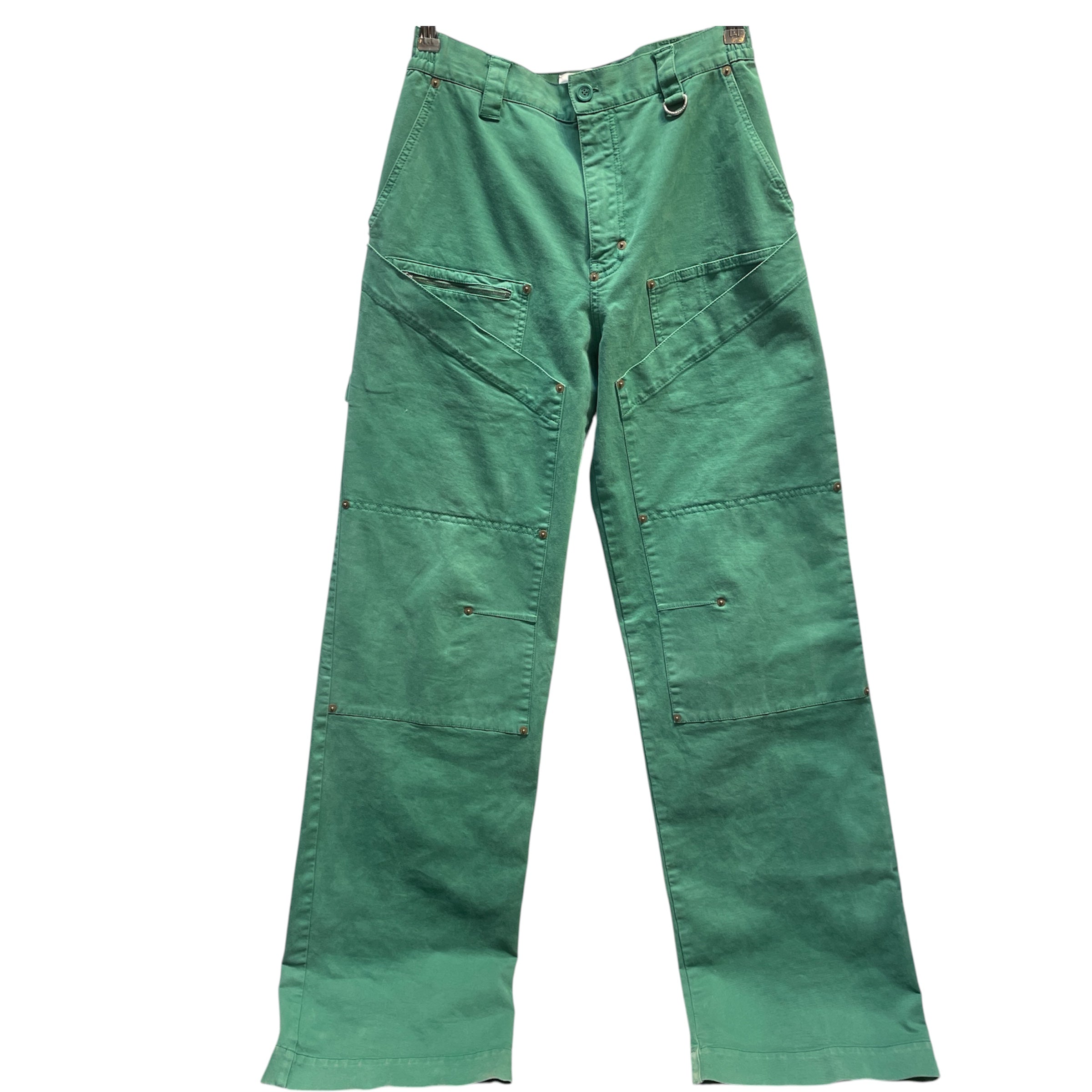 MARINE SERRE/Pants/31/Denim/GRN/ view 1
