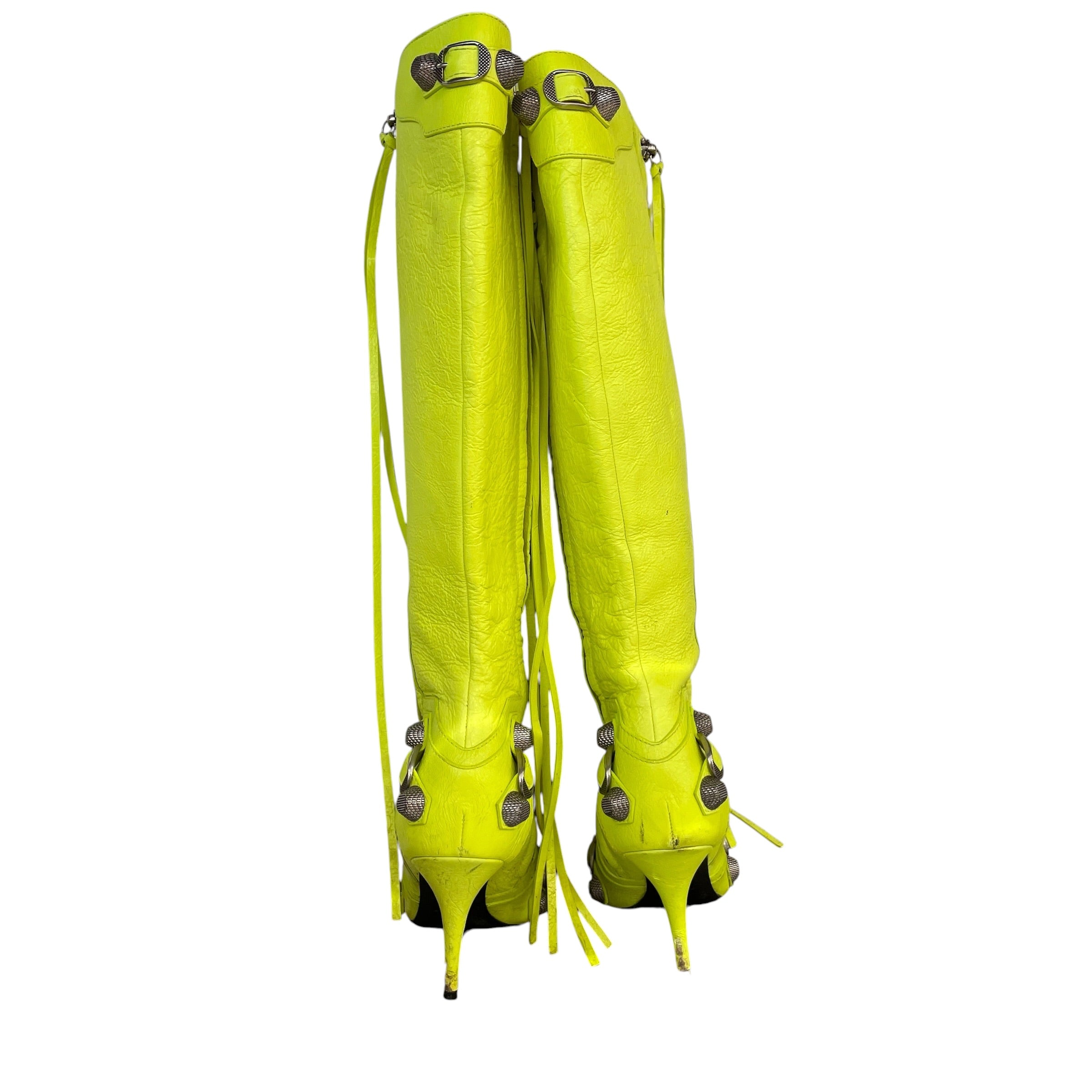 BALENCIAGA/Long Boots/EU 36/Leather/GRN/cagole view 5